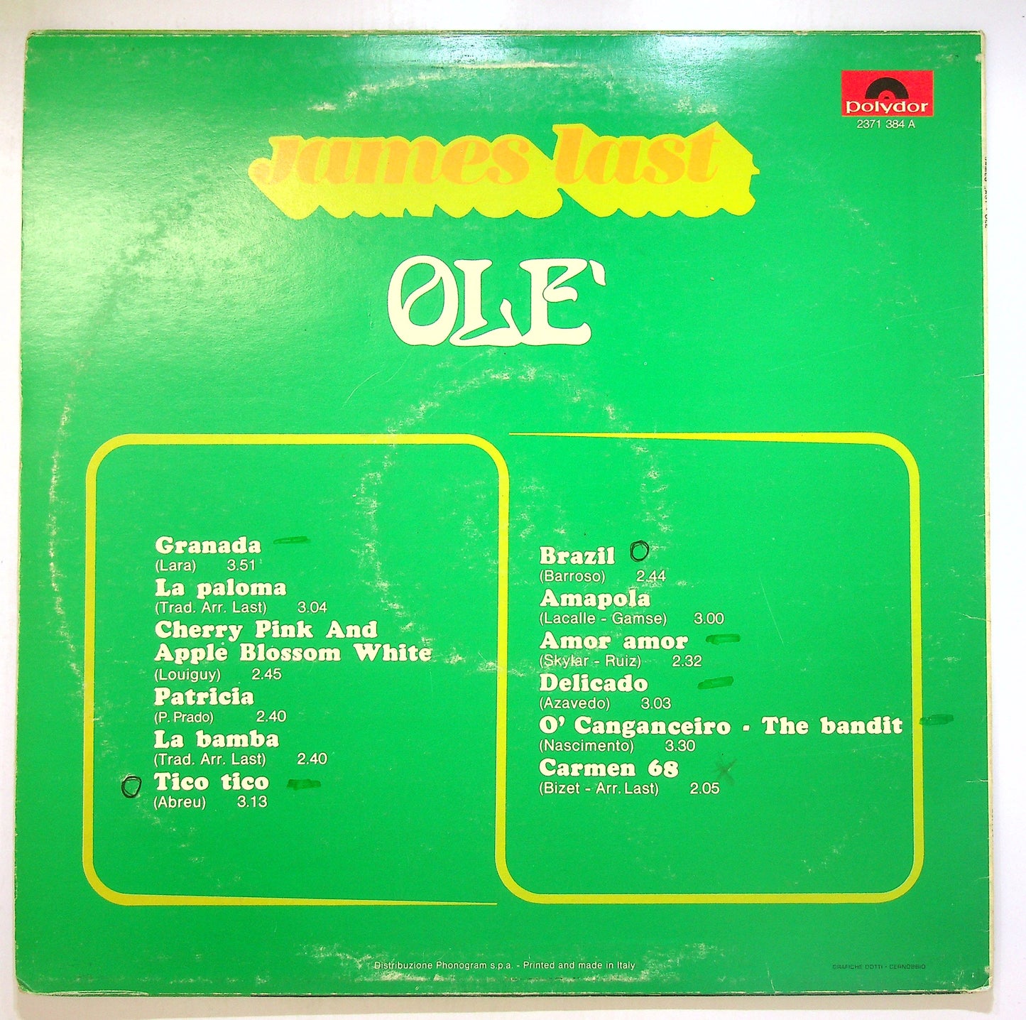 EBOND James Last - Ole Vinile V105106