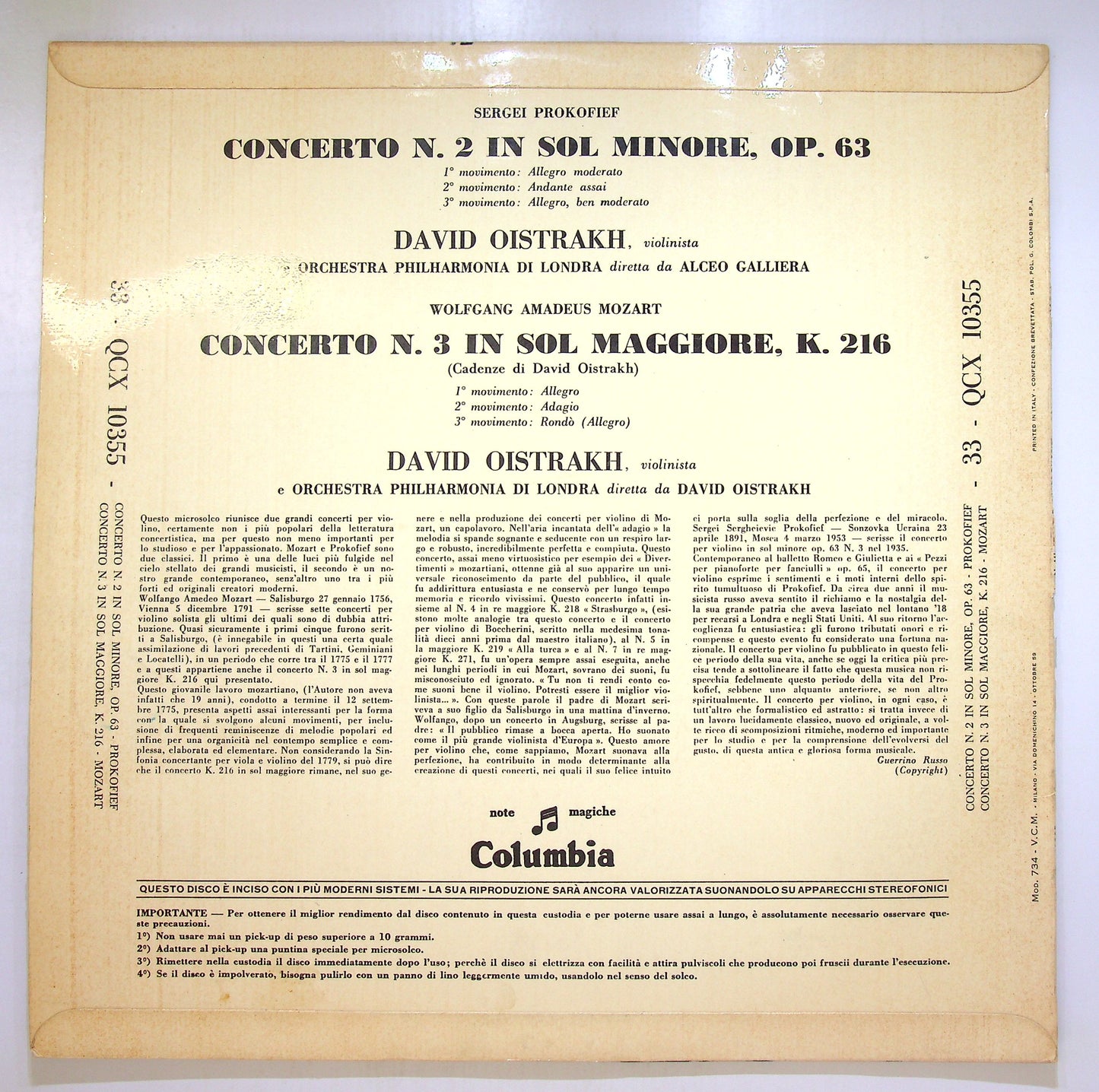 EBOND David Oistrakh - Concerto No. 3 / Concerto No. 2 Vinile V105125