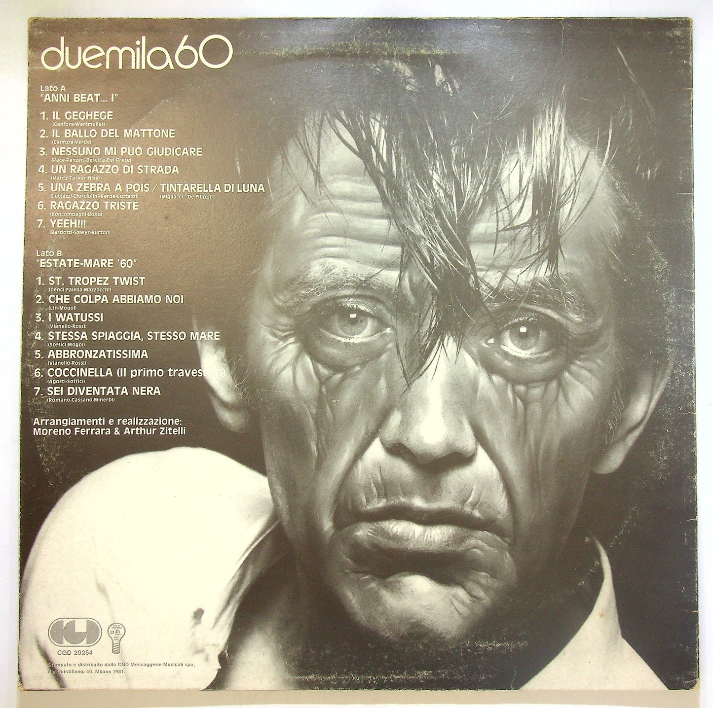 EBOND Ivan Cattaneo - Duemila60 Italian Graffiati Vinile V106036