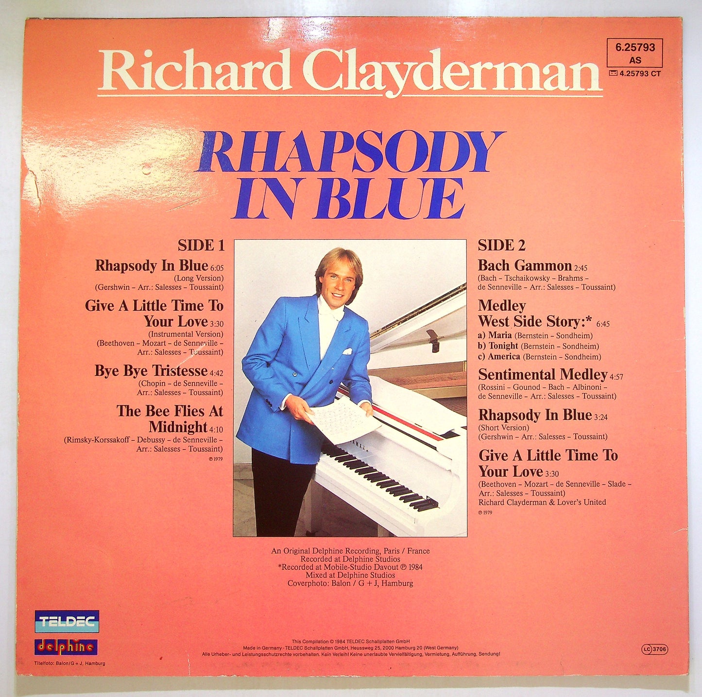 EBOND Richard Clayderman - Rhapsody In Blue Vinile V106048