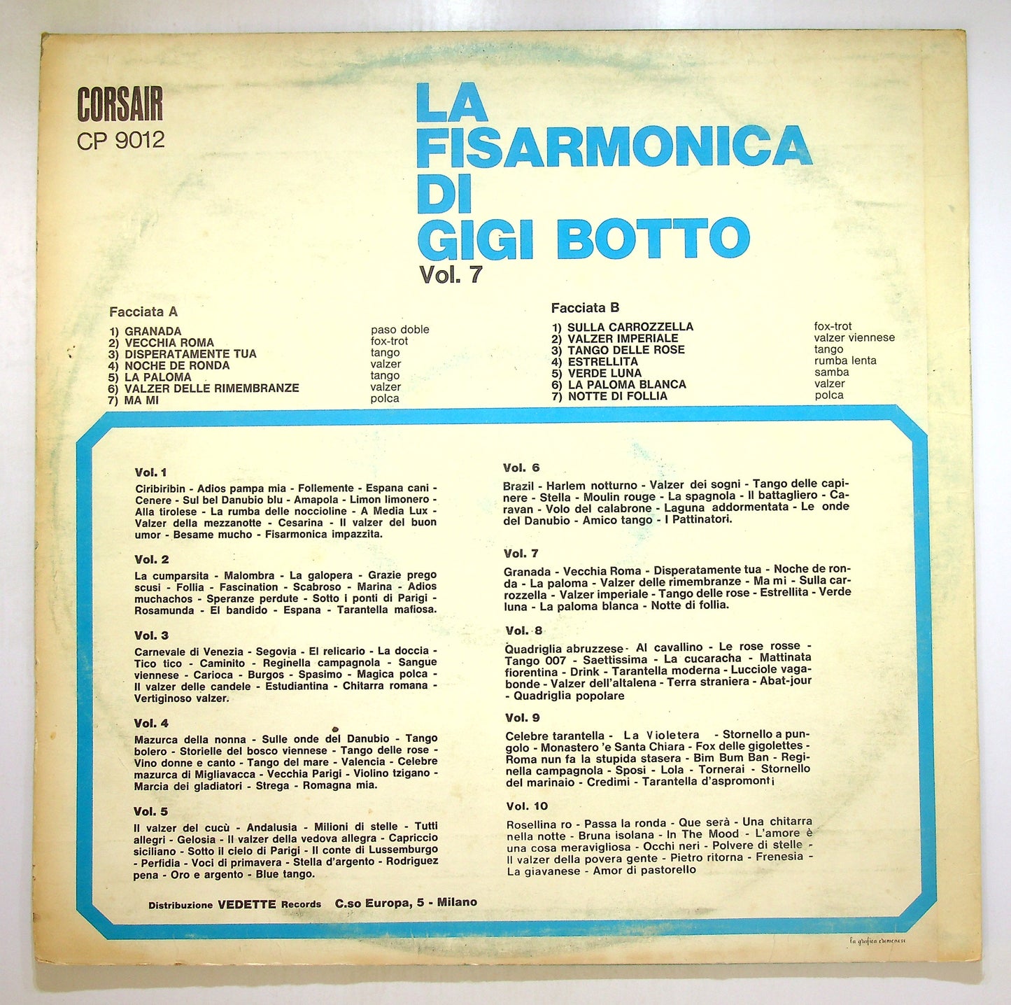 EBOND Gigi Botto - La Fisarmonica Di Gigi Botto Vol. 7 Vinile V106077