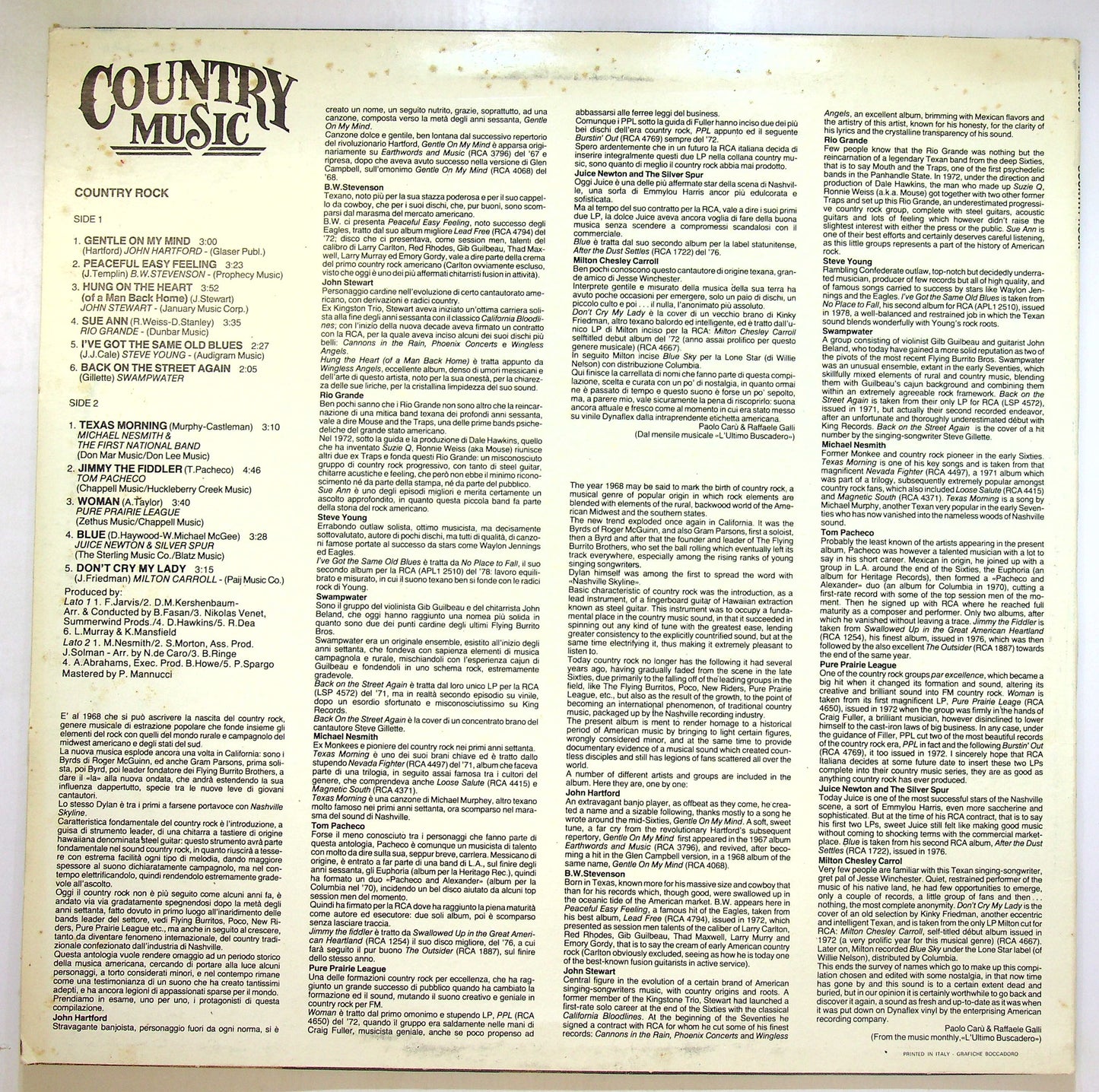 EBOND Various - Country Rock Vinile V106102