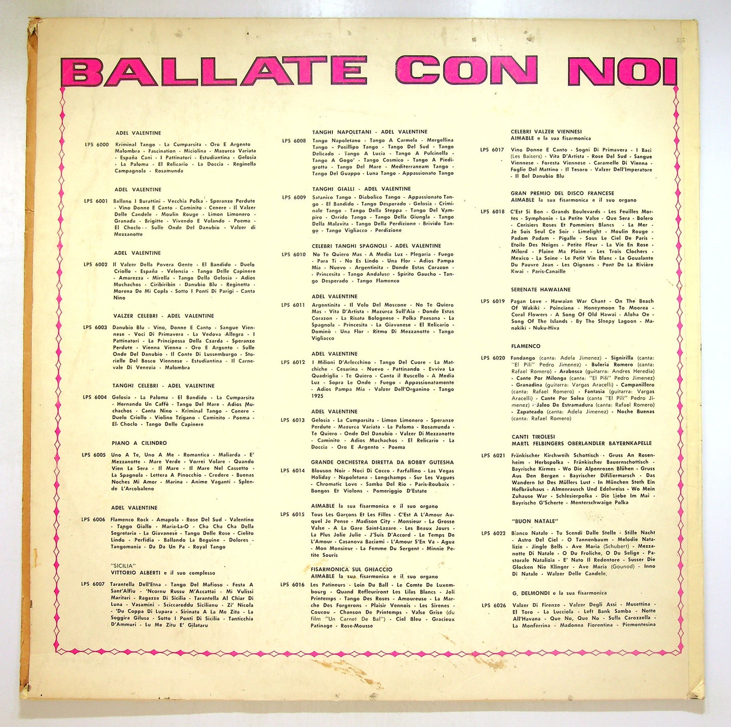 EBOND Adel Valentine - Tanghi Celebri Vinile V106107