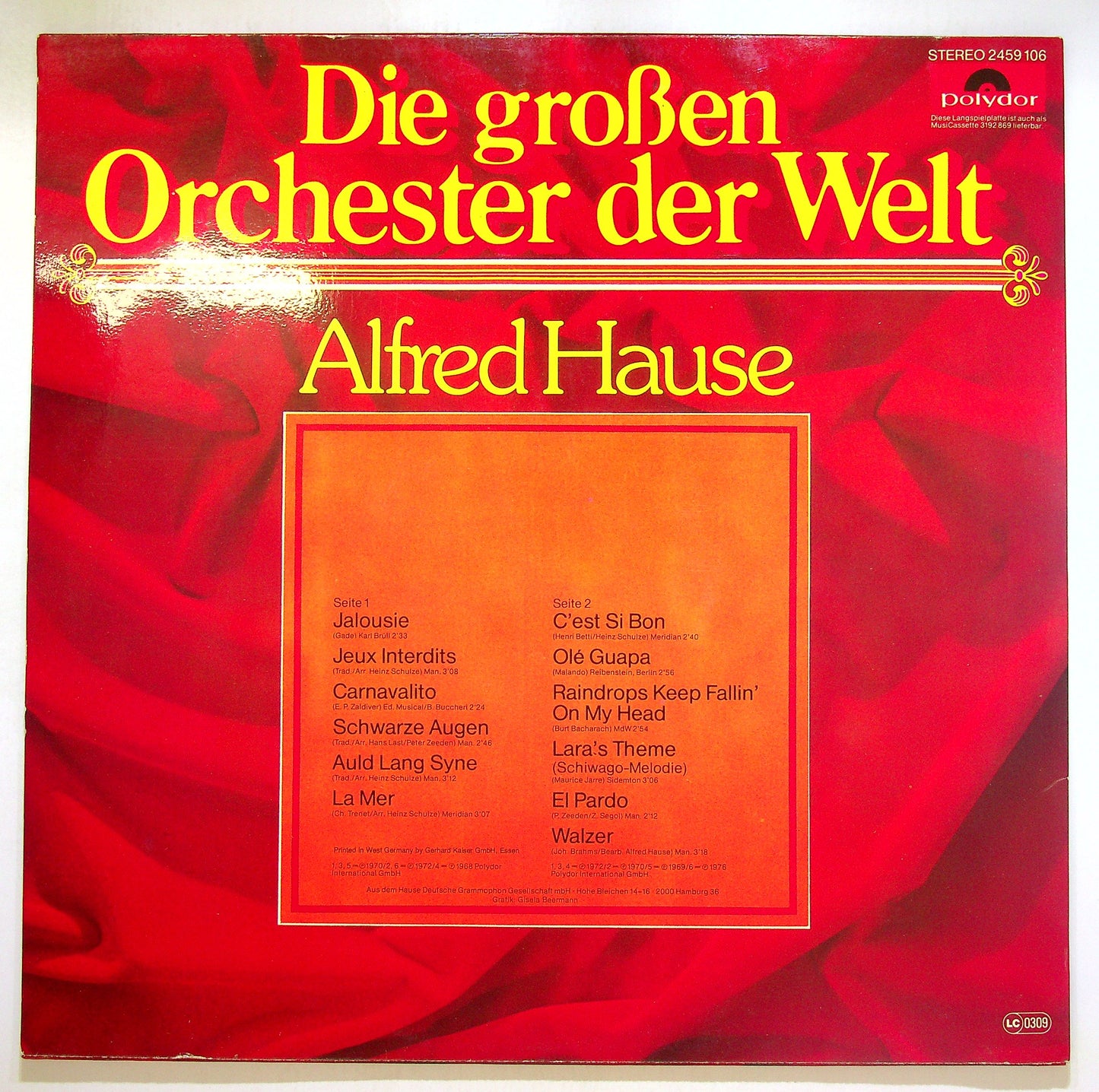 EBOND Alfred Hause - Die Großen Orchester Der Welt Vinile V106108