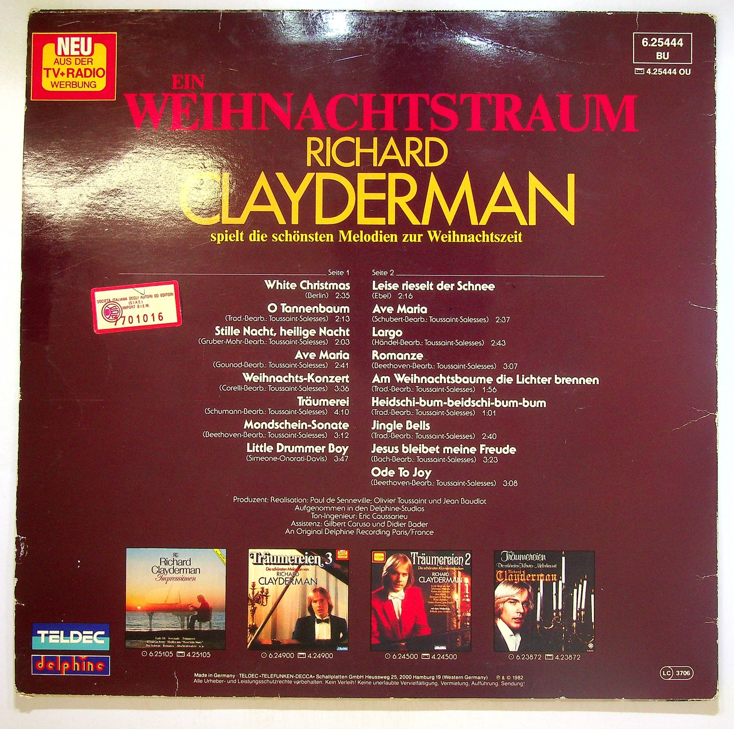 EBOND Richard Clayderman - Ein Weihnachtstraum Vinile V106129