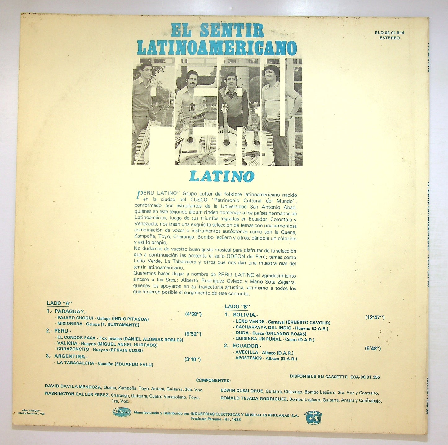 EBOND Peru Latino - El Sentir Latinoamericano Vinile V107009