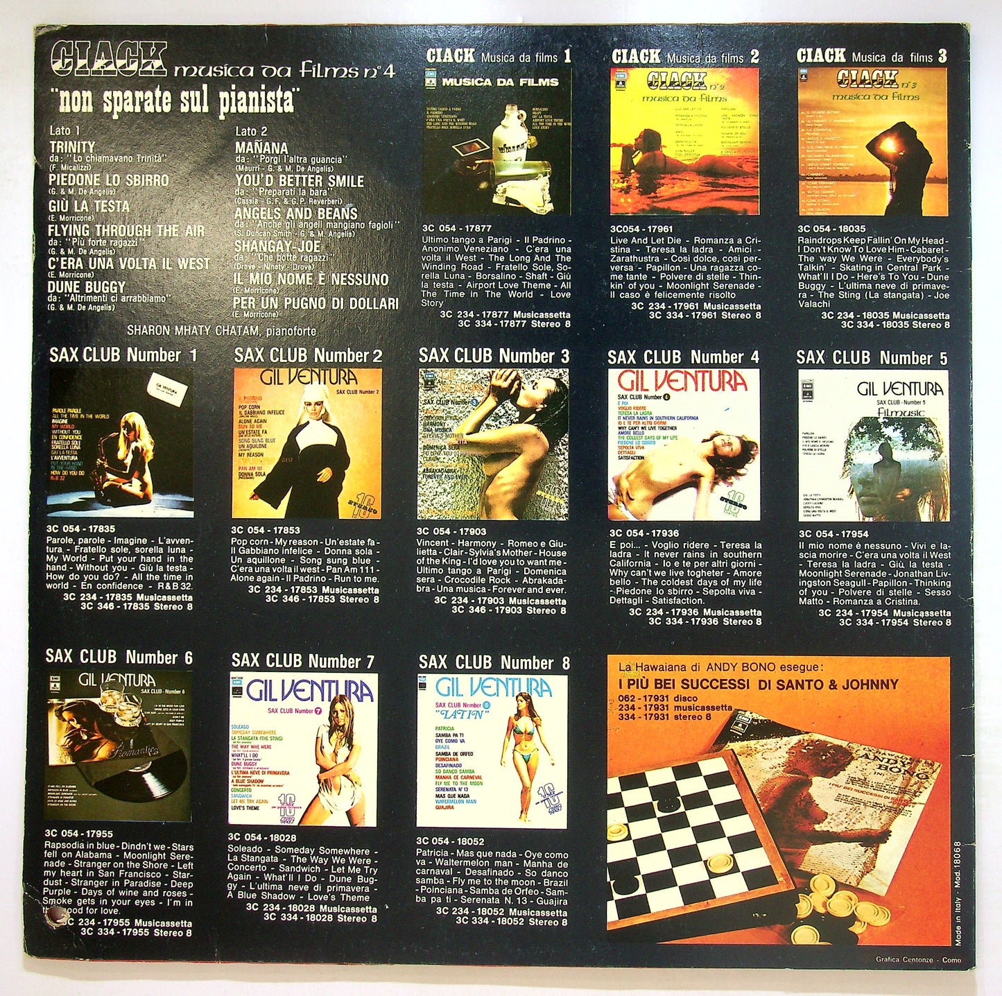 EBOND Ciack Musica Da Films N° 4 - Non Sparate Sul Pianista Vinile V107019