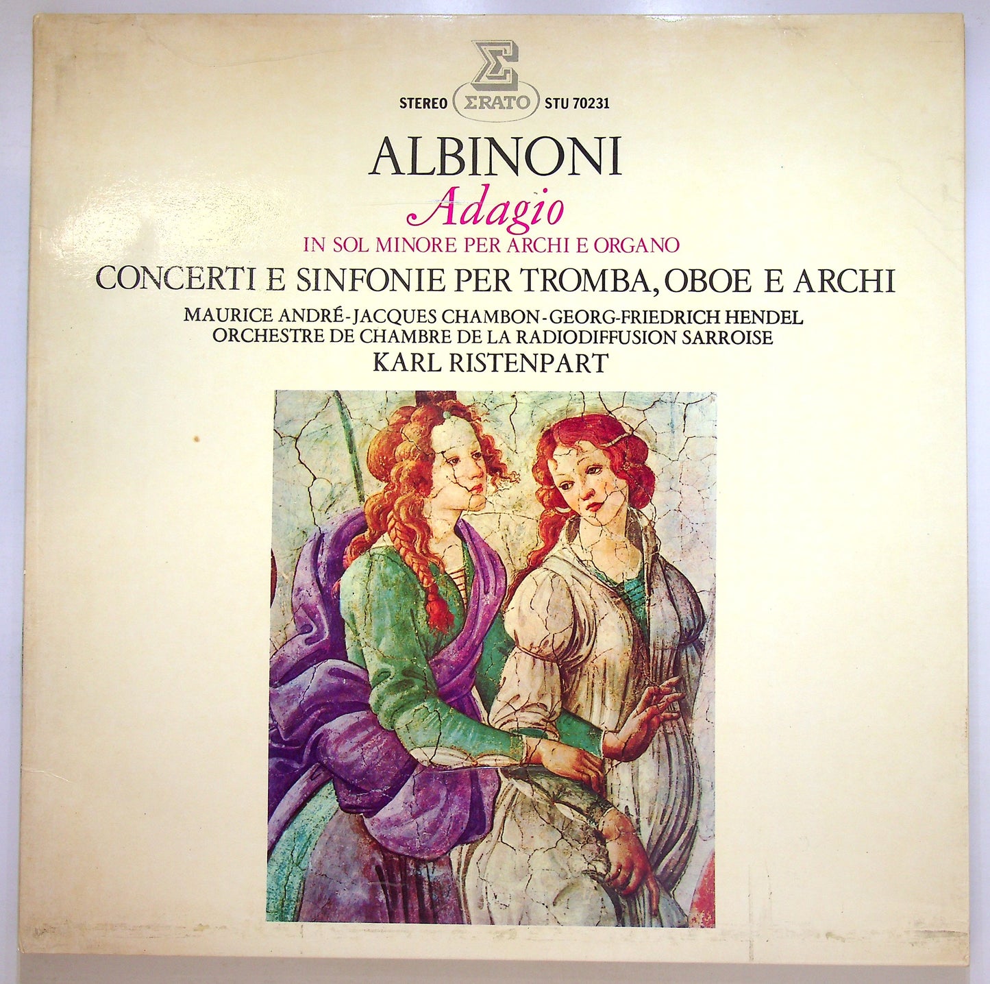 EBOND Albinoni - Adagio In Sol Minore Per Archi E Organo Vinile V107048