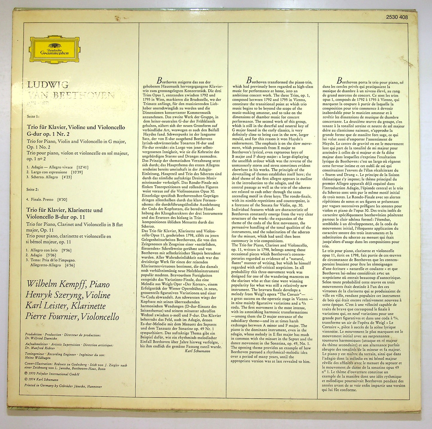 EBOND Ludwig van Beethoven - Piano Trio Op. 1 Nr. 2 Vinile V107133