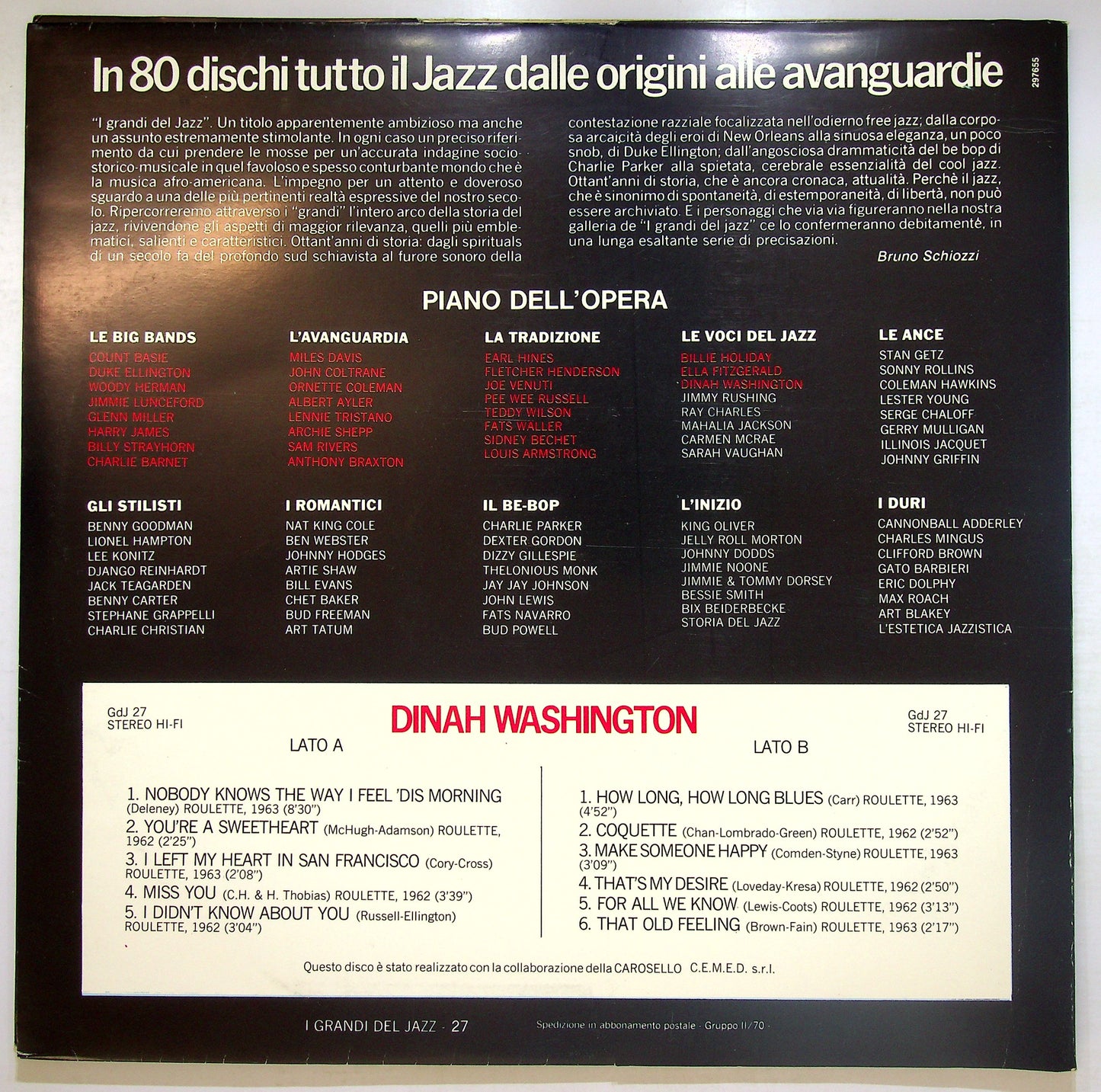 EBOND Dinah Washington - Dinah Washington EDITORIALE Vinile V108010