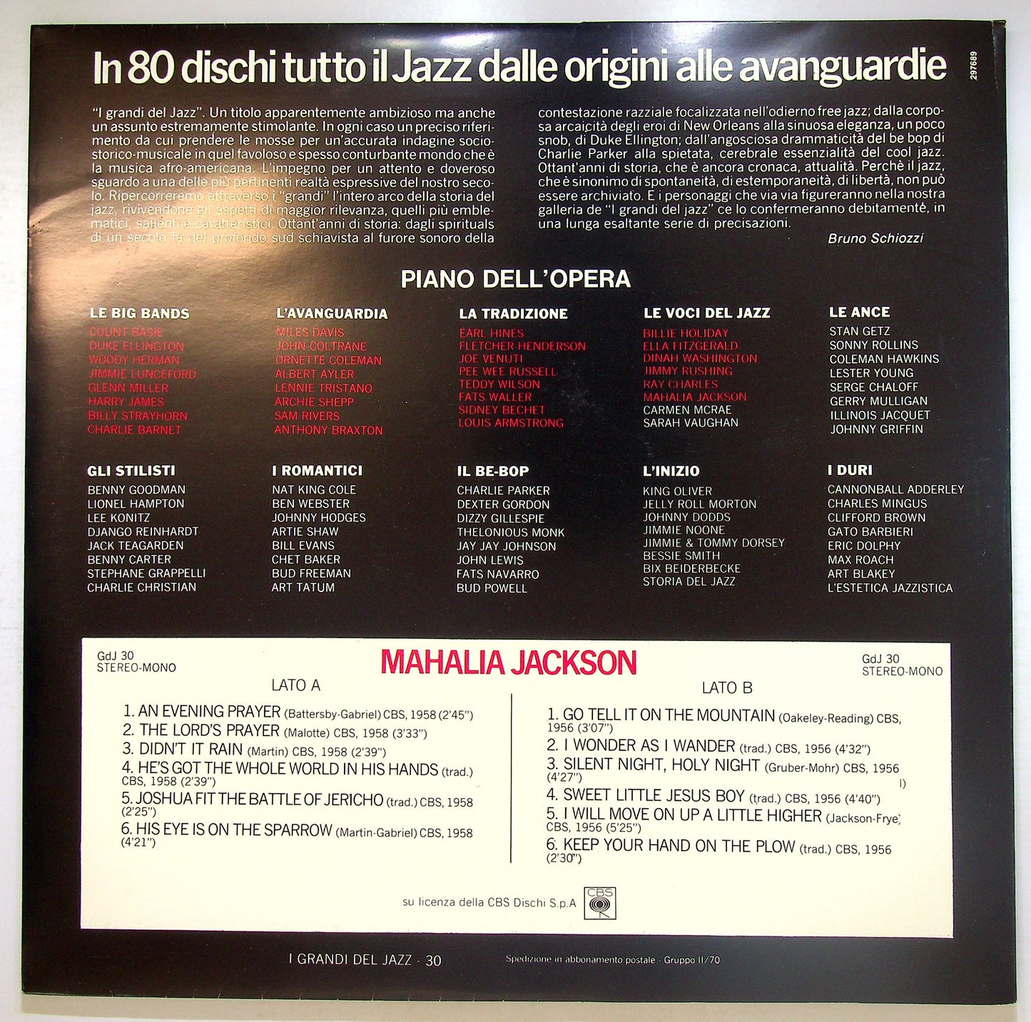 EBOND Mahalia Jackson - Mahalia Jackson EDITORIALE Vinile V108013