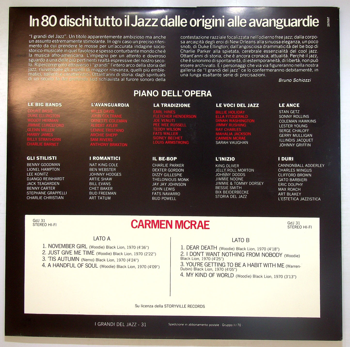 EBOND Carmen McRae - Carmen McRae EDITORIALE Vinile V108014