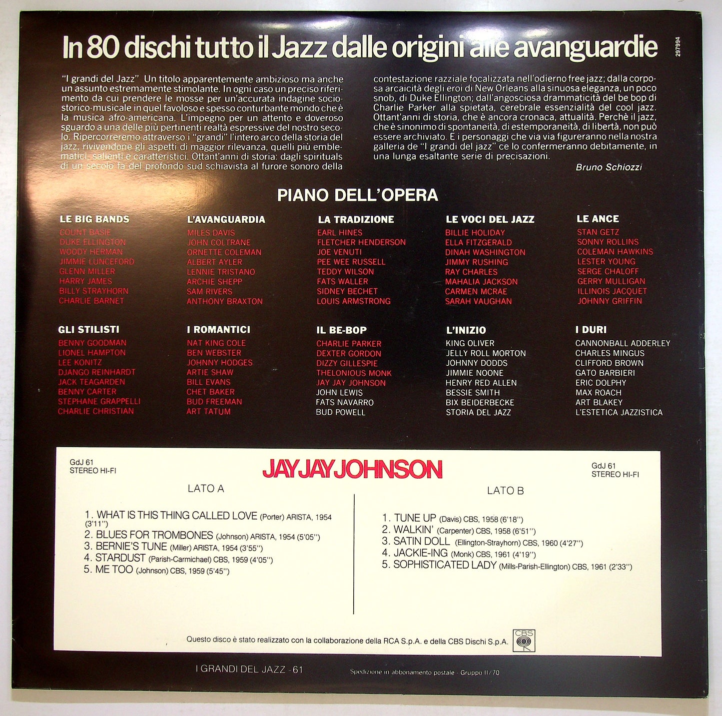 EBOND Jay Jay Johnson - Jay Jay Johnson Vinile V108018