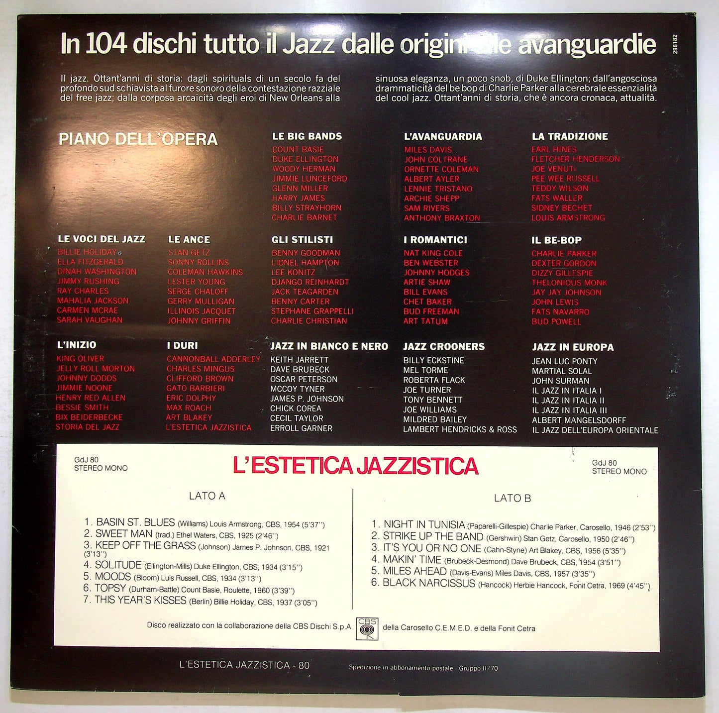 EBOND Various - L'Estetica Jazzistica Vinile V108038