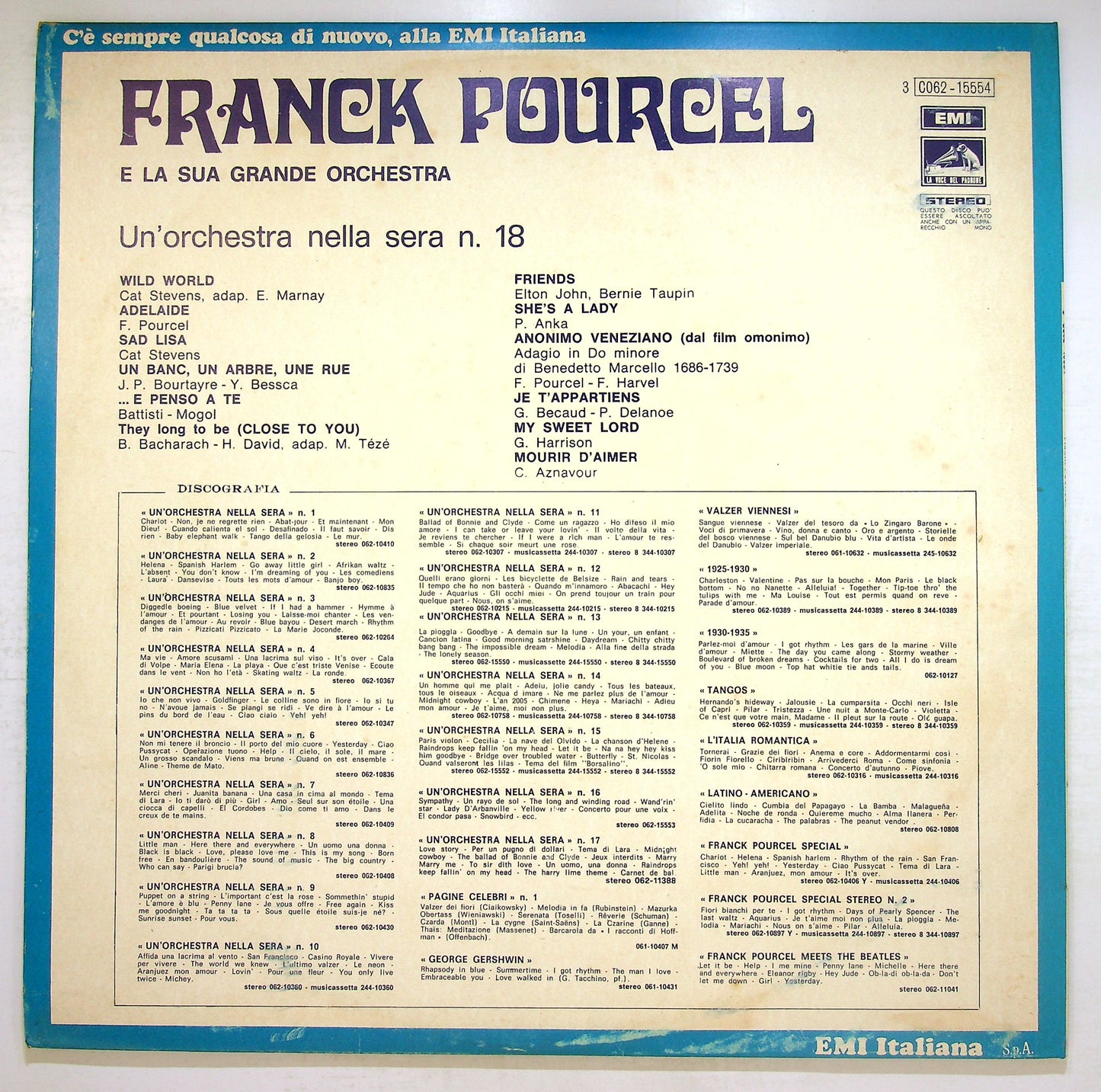 EBOND Franck Pourcel - Un'orchestra Nella Sera N. 18 Vinile V109010