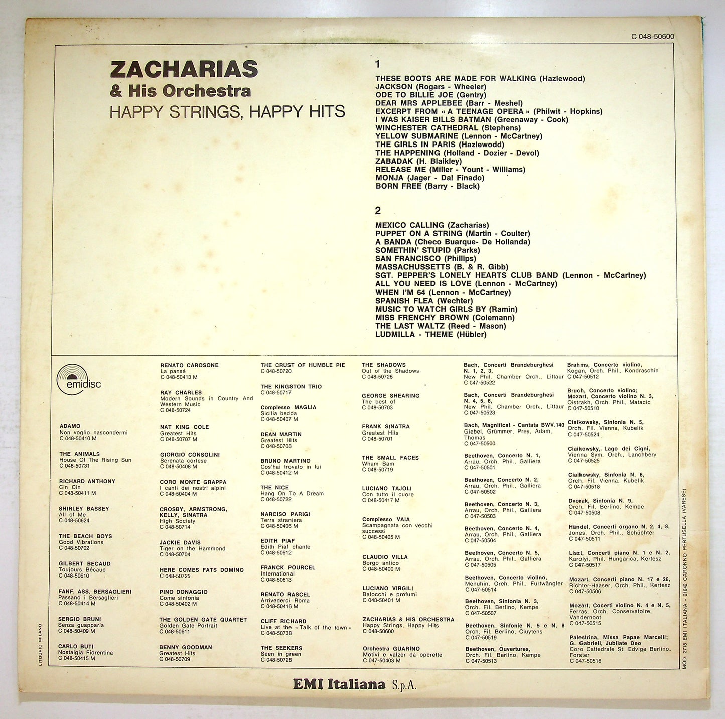 EBOND Helmut Zacharias - Happy Strings-Happy Hits Vinile V109019