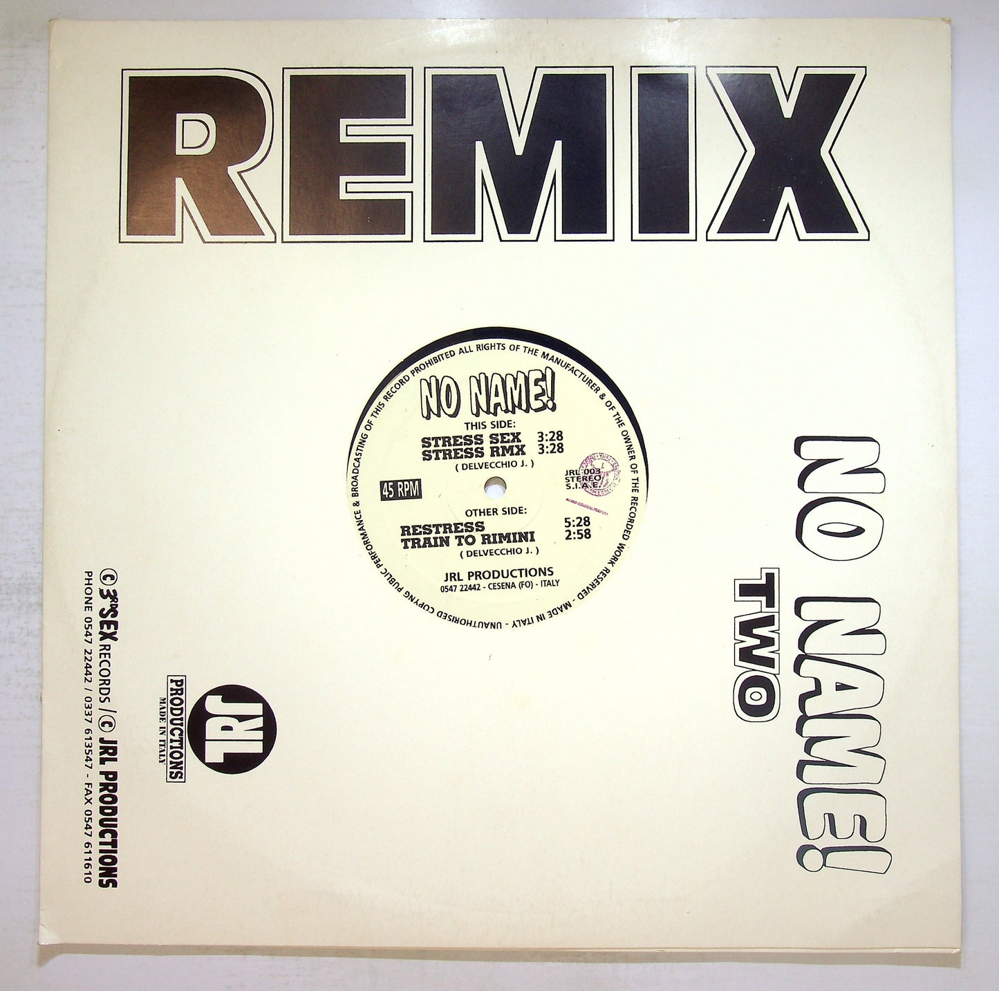 EBOND No Name! Two - Remix Vinile V109037