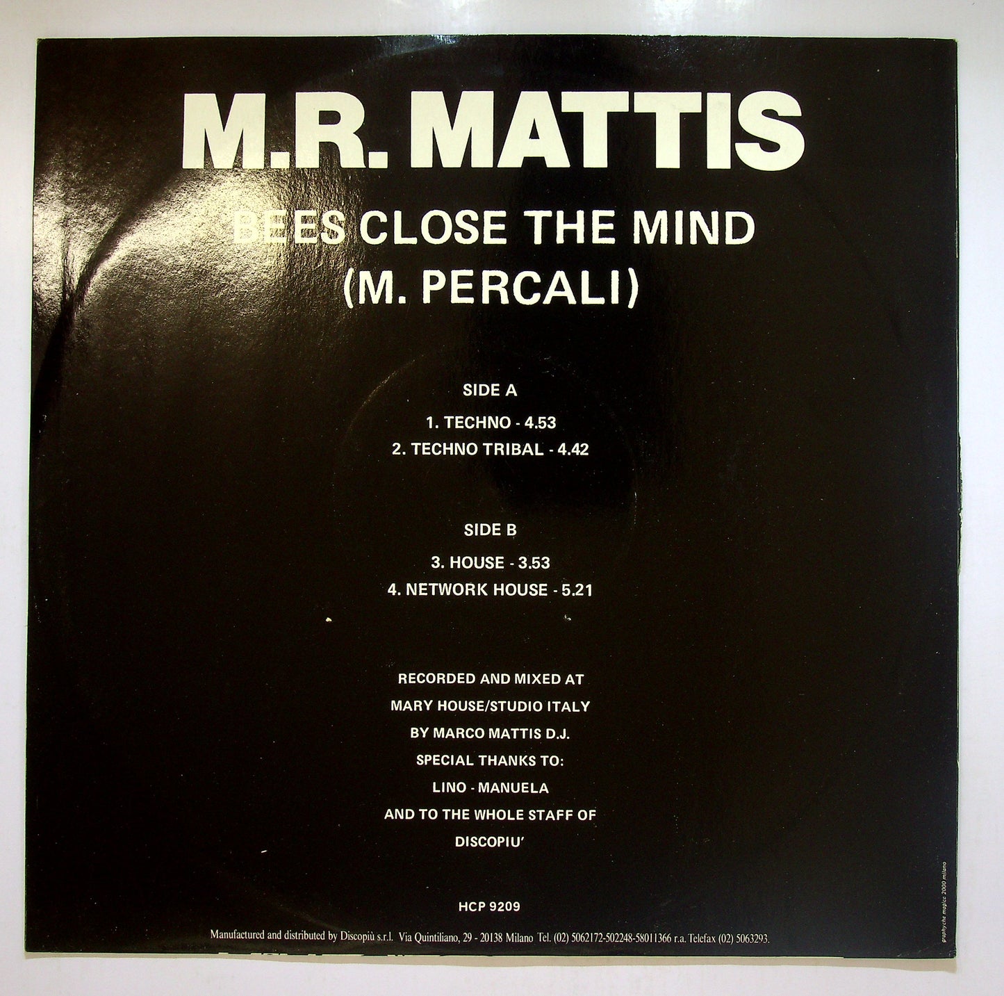 EBOND M.R. Mattis - Bees Close The Mind Vinile V109121