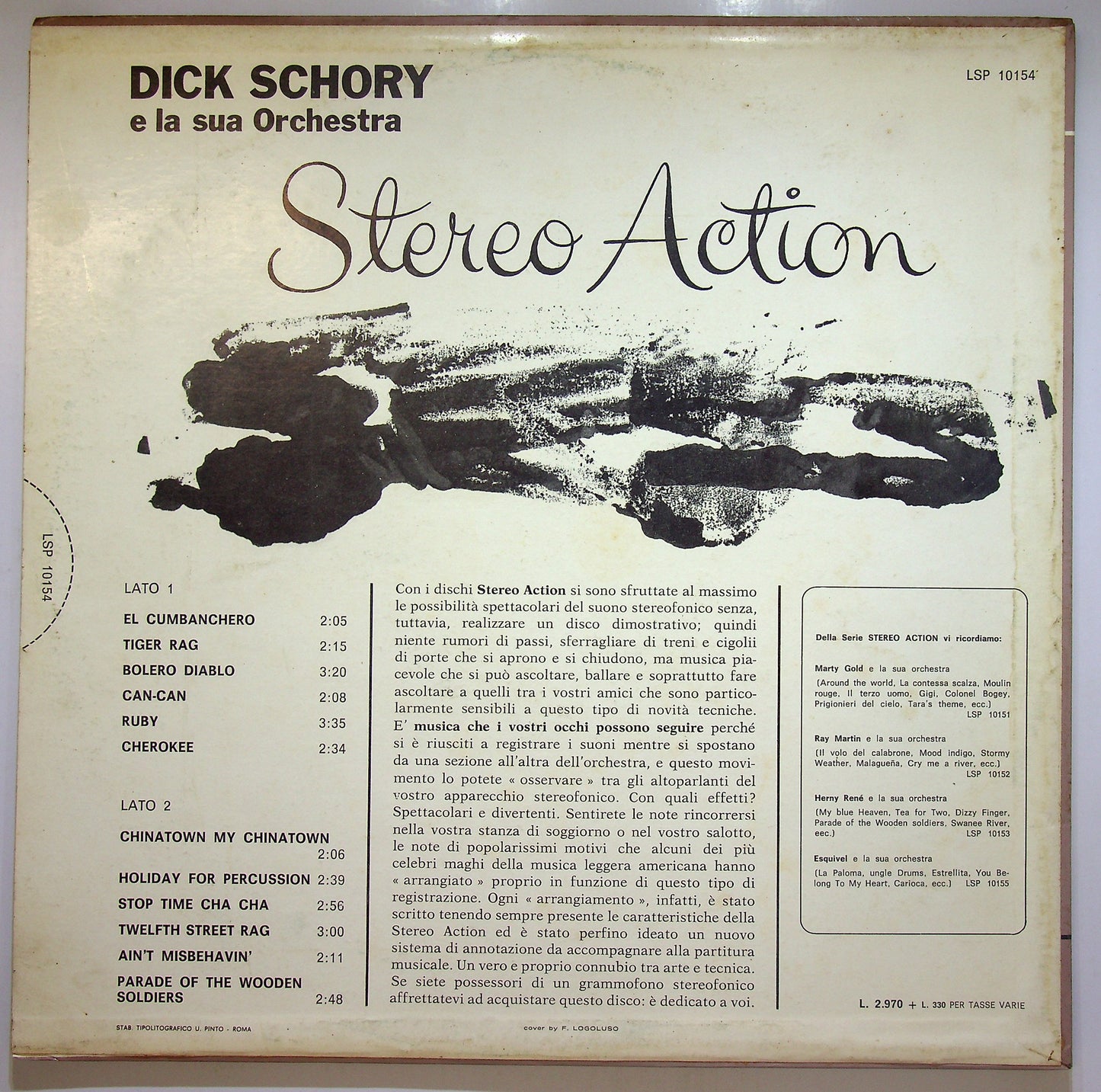 EBOND Dick Schory E La Sua Orchestra - Stereo Action N. 4 Vinile V109126