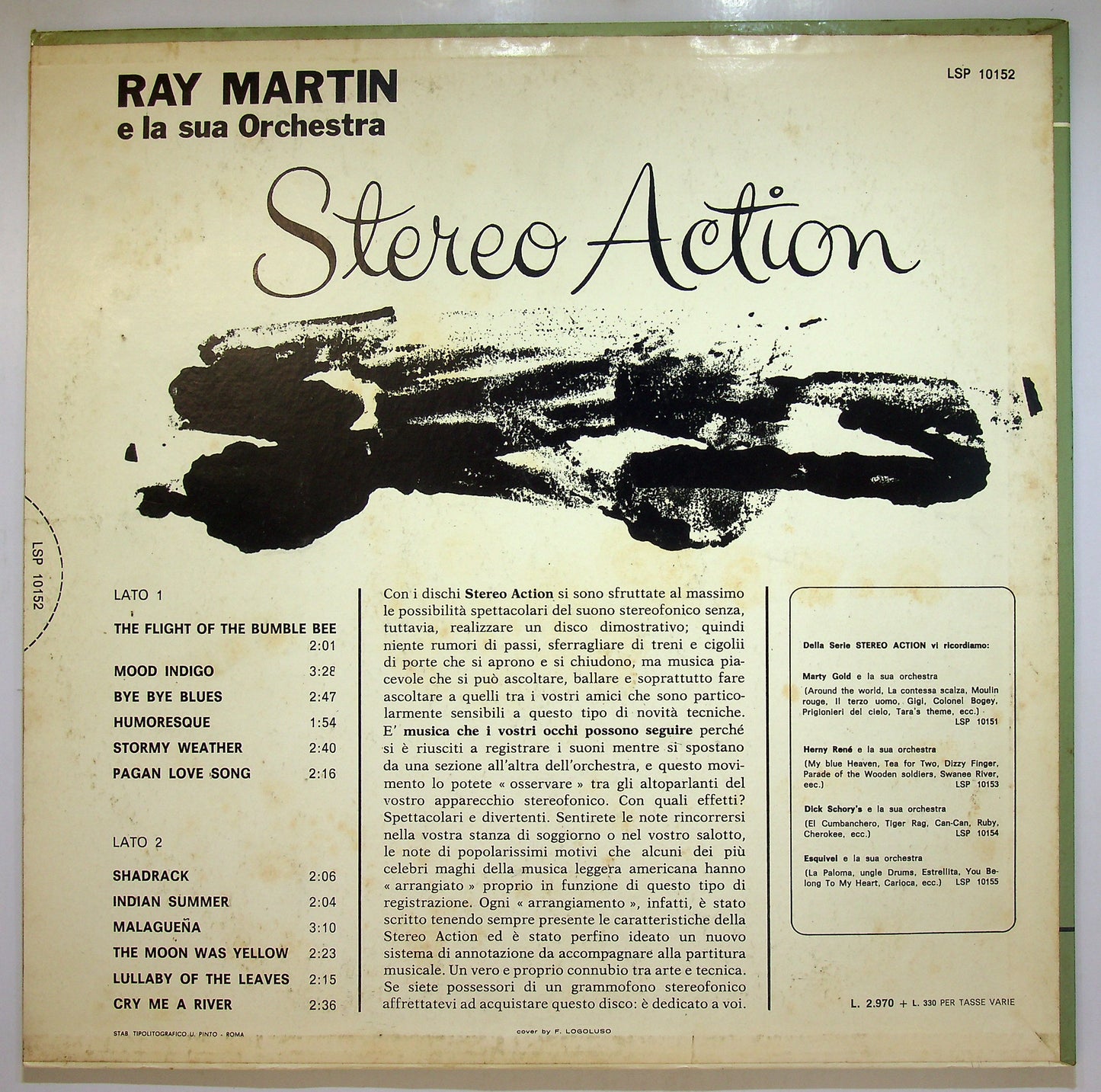 EBOND Ray Martin E La Sua Orchestra - Stereo Action Vinile V109128