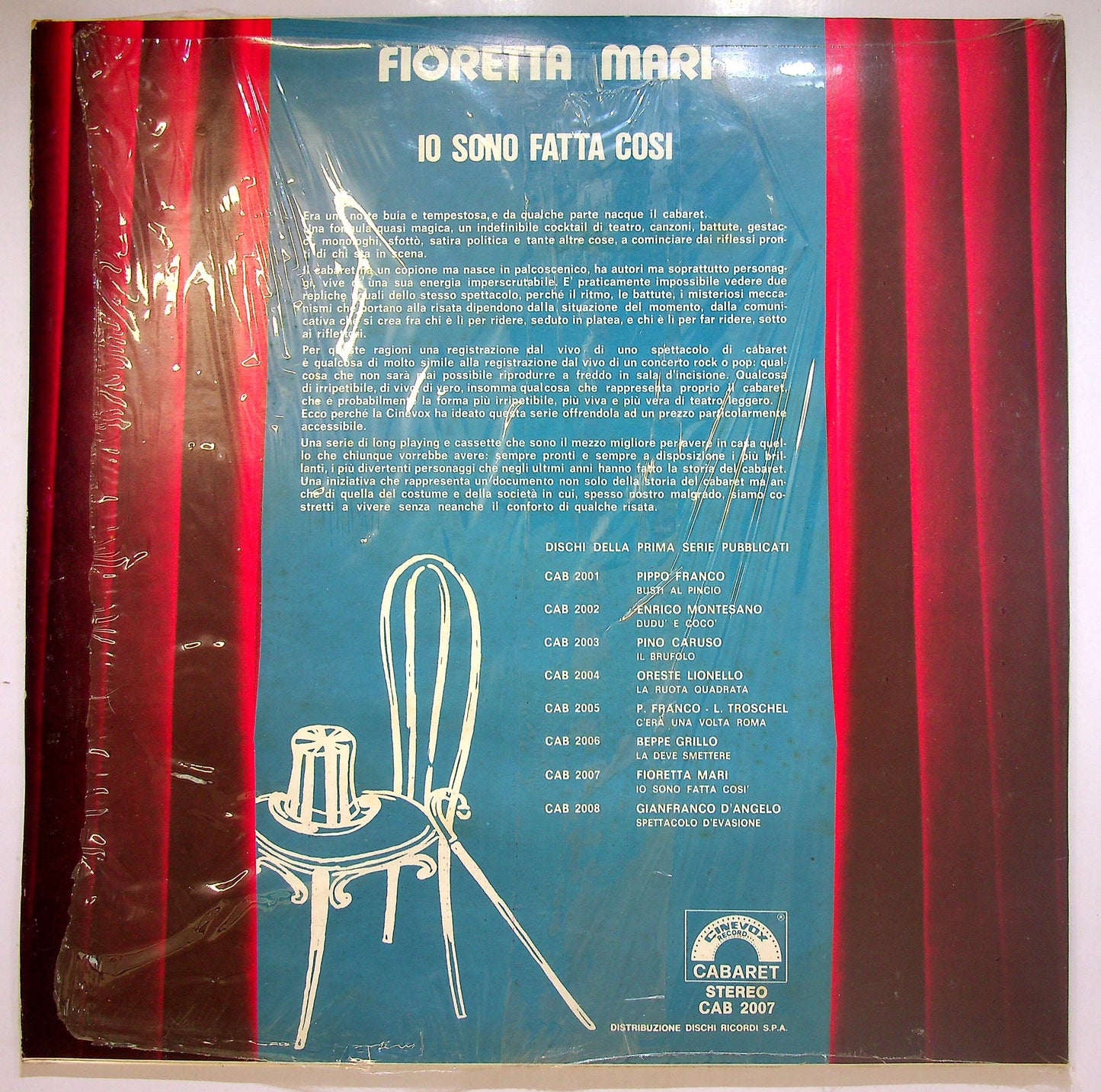 EBOND Fioretta Mari - Io Sono Fatta Cosi Vinile V110020
