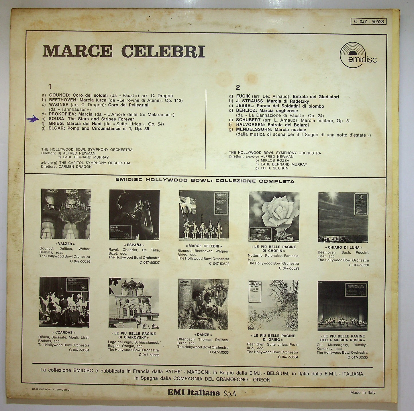 EBOND The Capitol Symphony Orchestra - Marce Celebri Vinile V110039