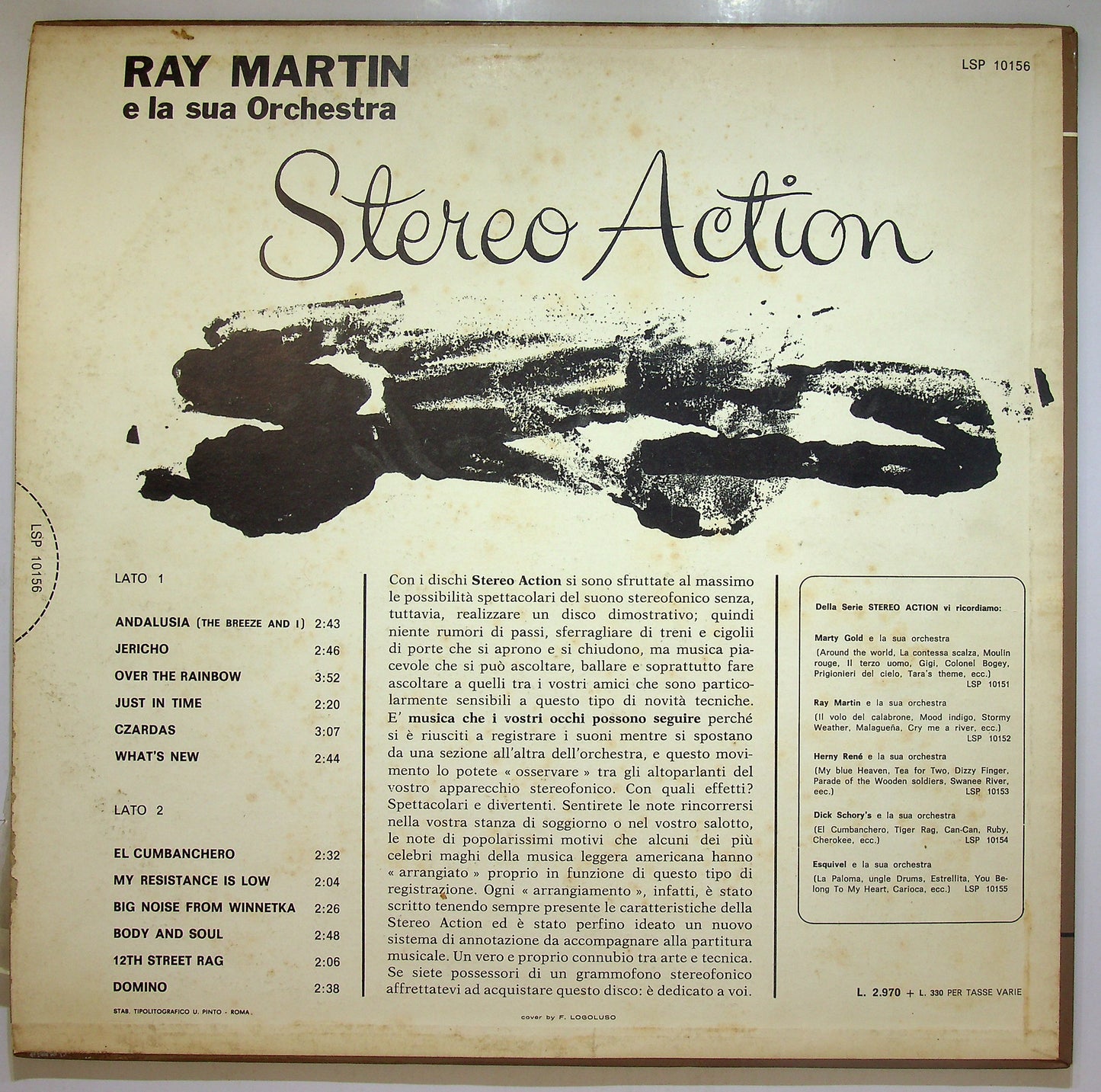 EBOND Ray Martin E La Sua Orchestra - Stereo Action Vinile V110041