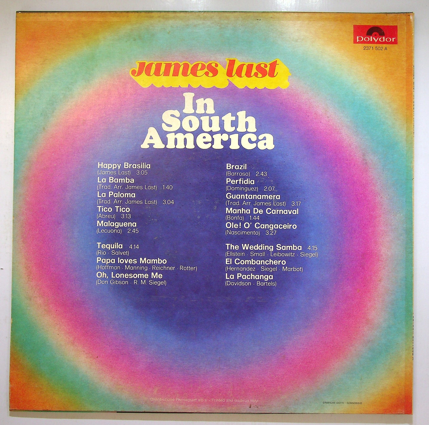 EBOND James Last - In South America Vinile V110063