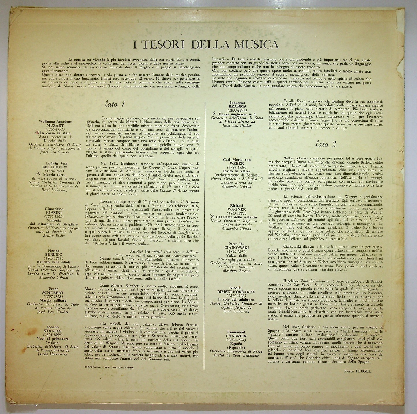 EBOND Various - I Tesori Della Musica Vinile V110071
