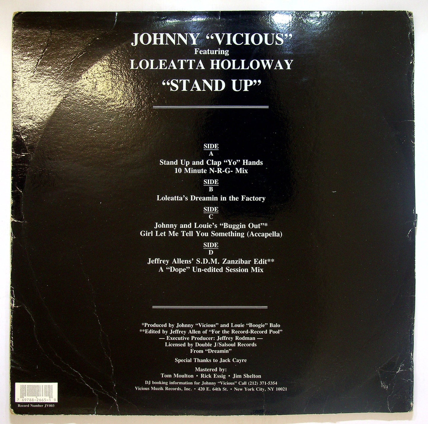 EBOND Johnny Vicious Featuring Loleatta Holloway - Stand Up Vinile V110108