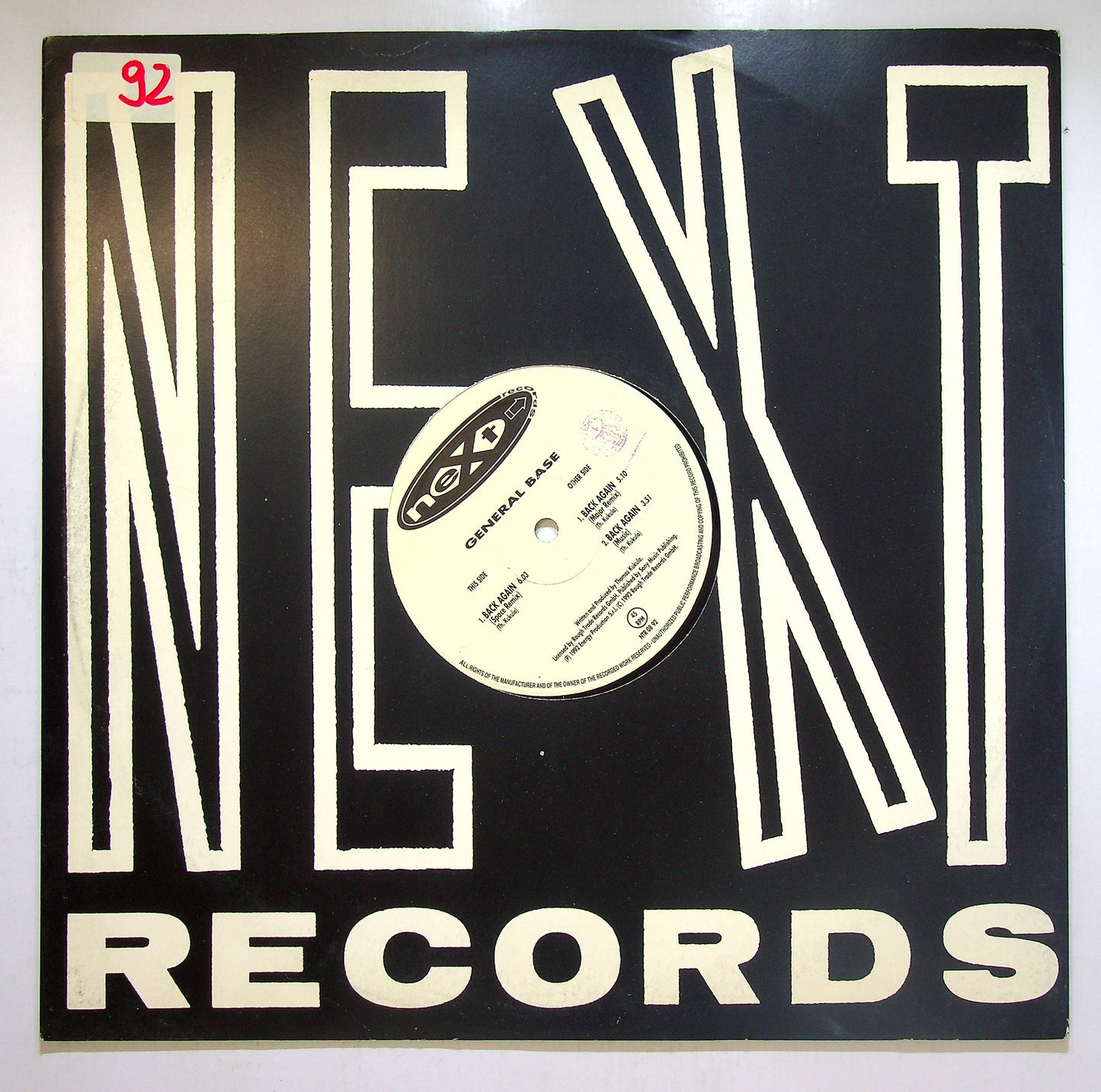 EBOND General Base - Back Again (Remixes) Vinile V110115
