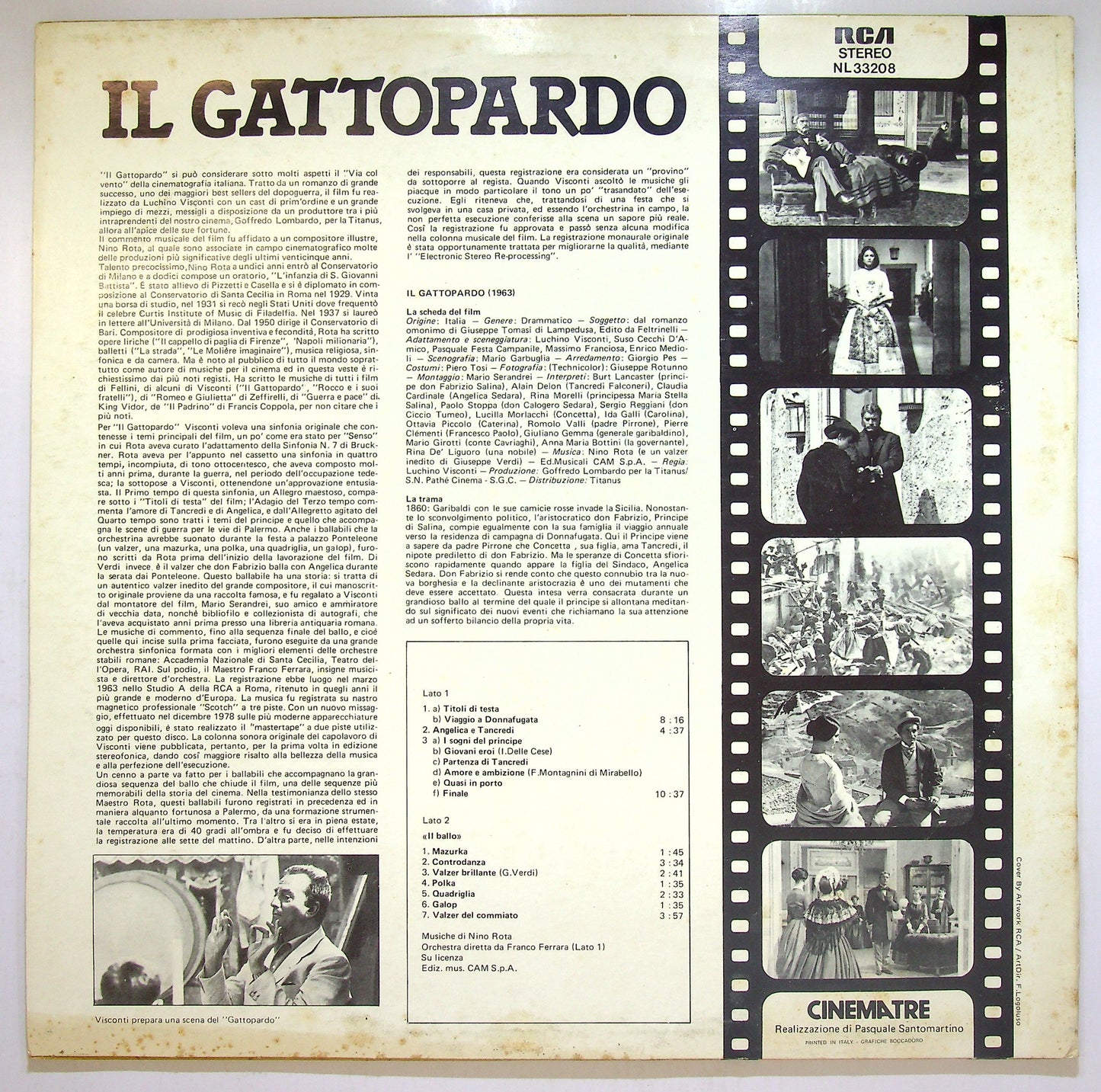 EBOND Nino Rota - Il Gattopardo Vinile V110134