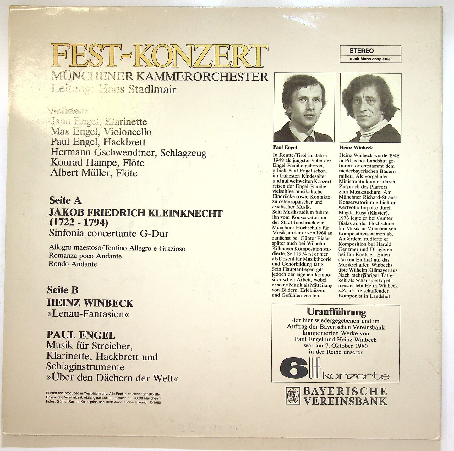 EBOND J. F. Kleinknecht - Fest-Konzert Vinile V110140