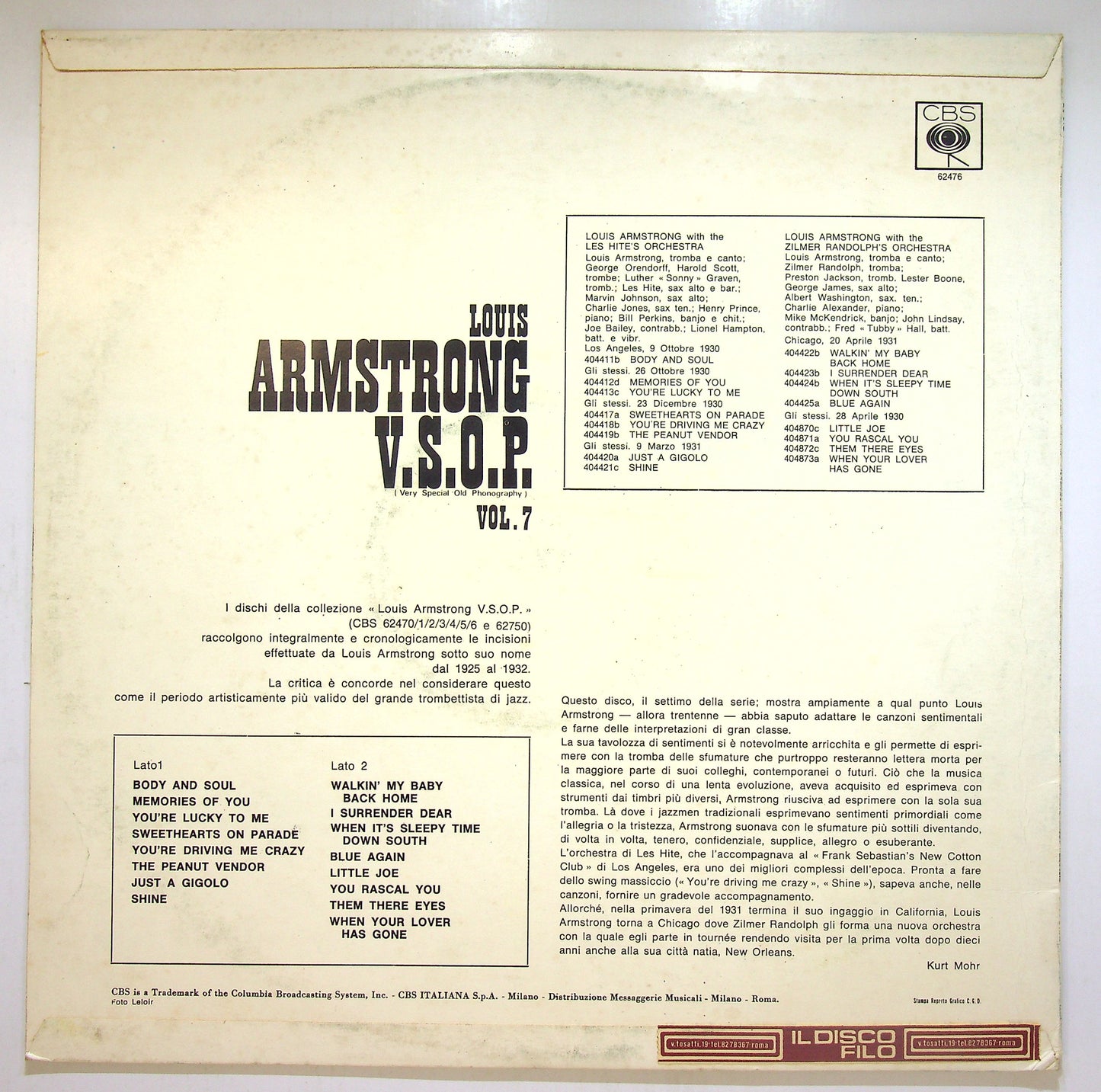 EBOND Armstrong - V.S.O.P. Vol. 7 Vinile V110147