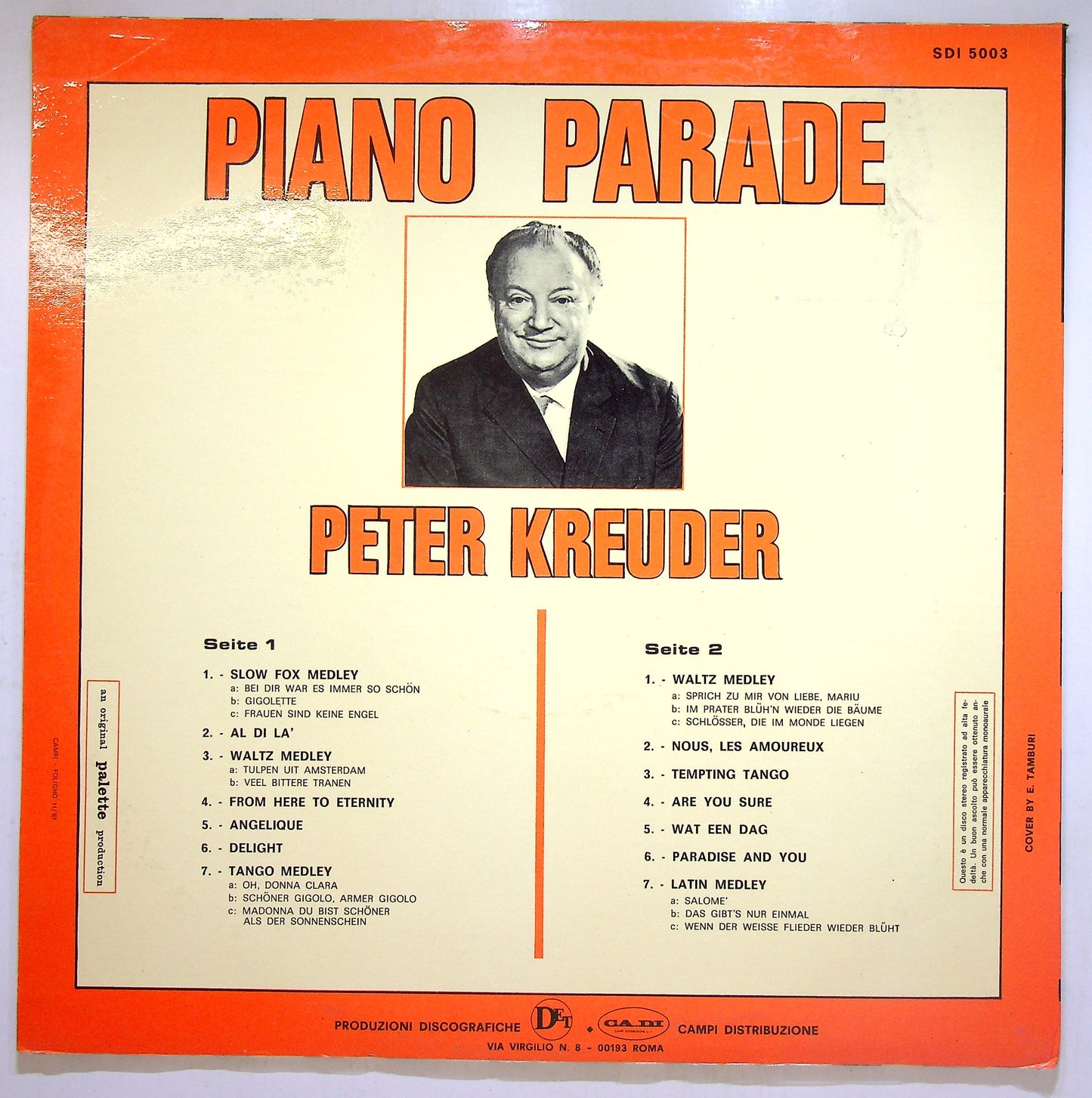 EBOND Peter Kreuder - Piano Parade Vinile V111014