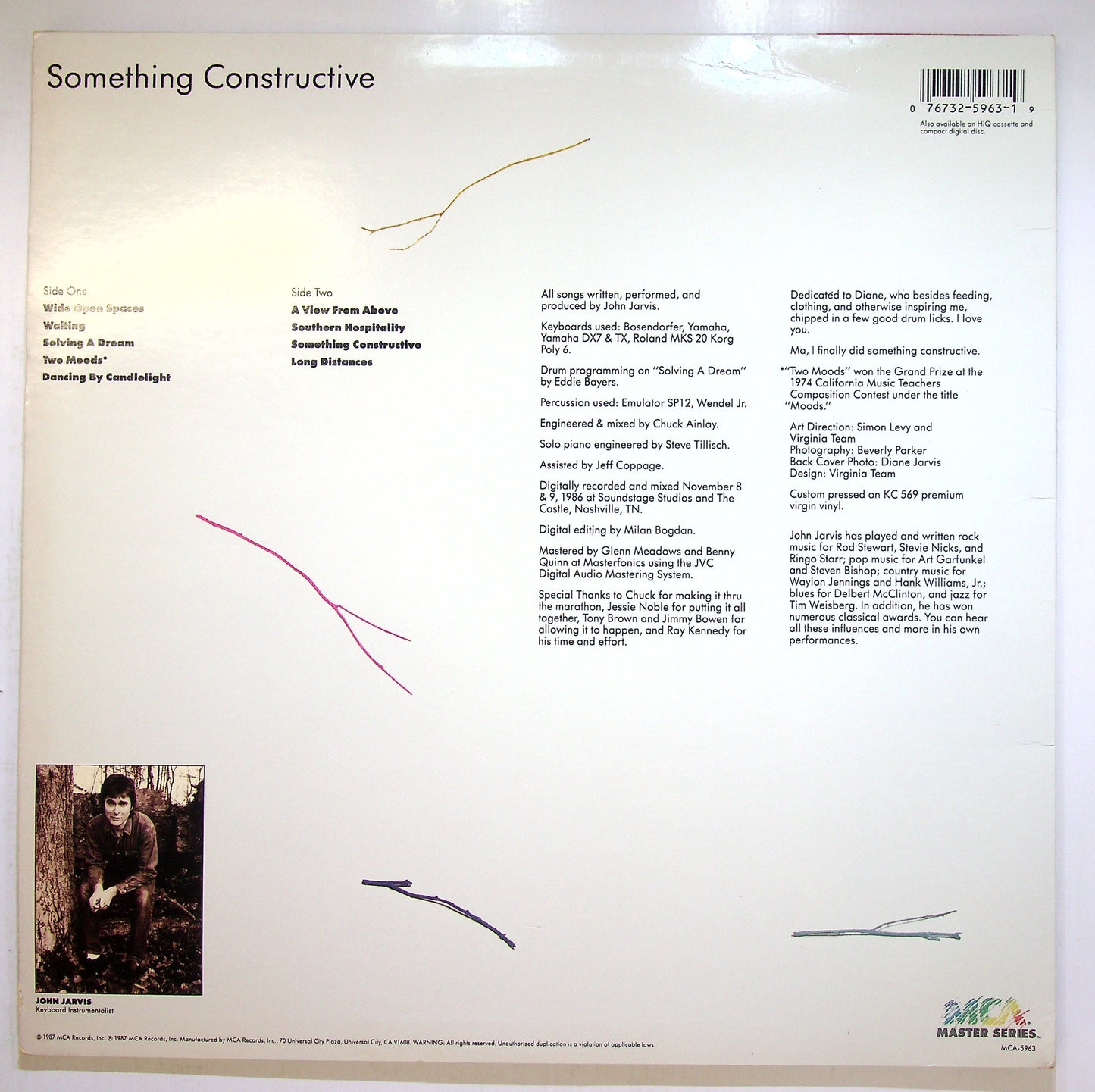 EBOND John Jarvis - Something Constructive Vinile V112032
