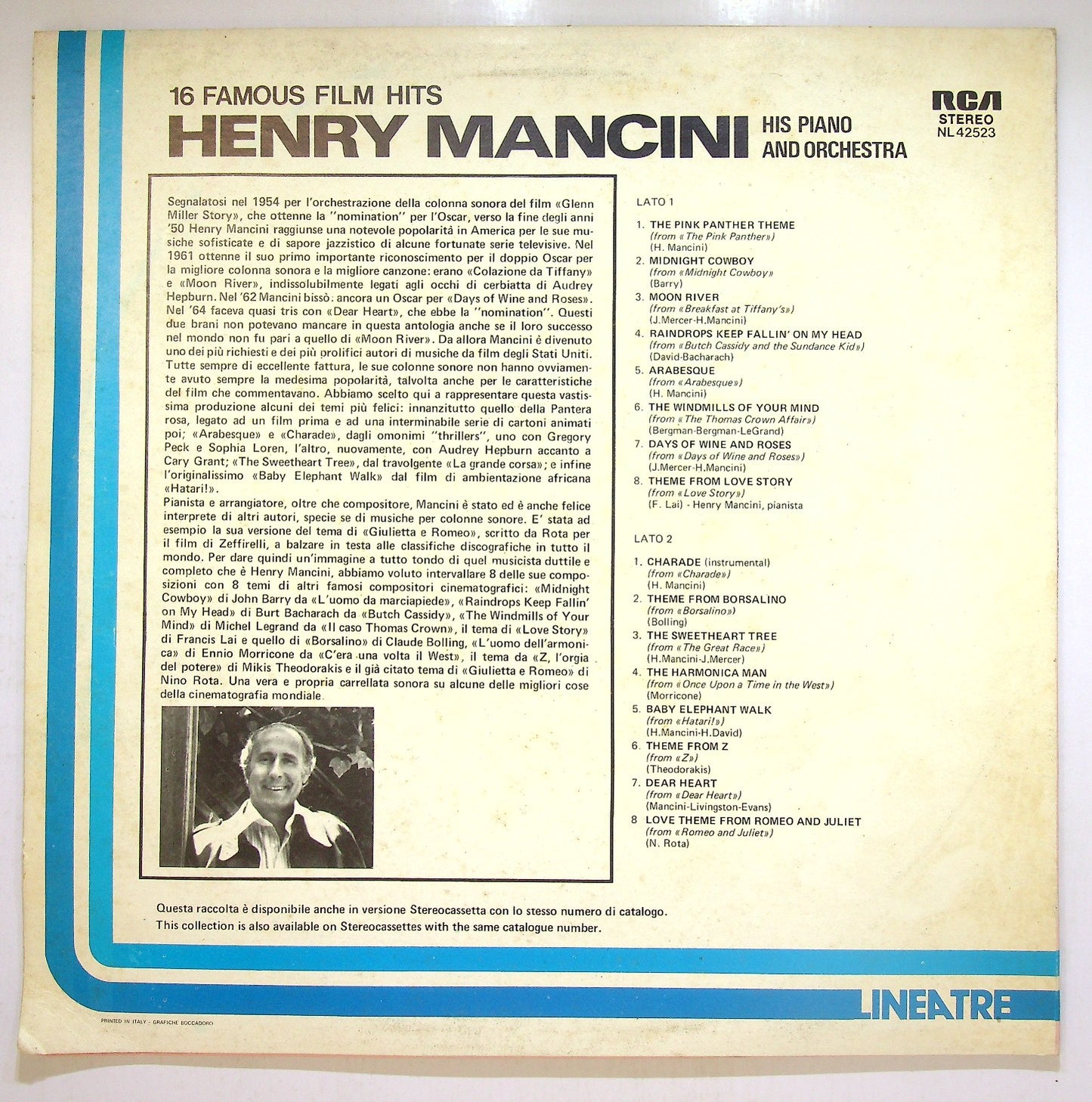 EBOND Henry Mancini - 16 Famous Film Hits Vinile V112114