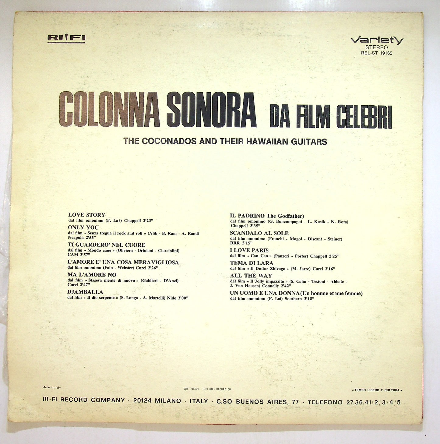 EBOND The Coconados - Colonna Sonora Da Film Celebri Vinile V112115