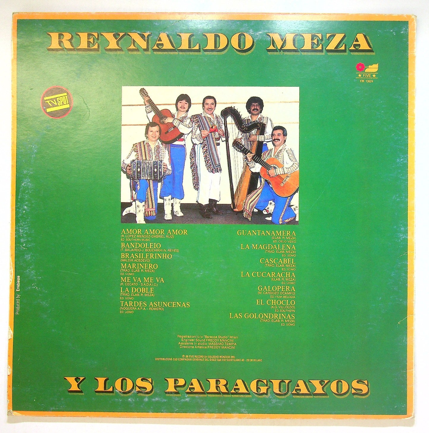 EBOND Reynaldo Meza Y Los Paraguayos - Amor Amor Amor Vinile V112137