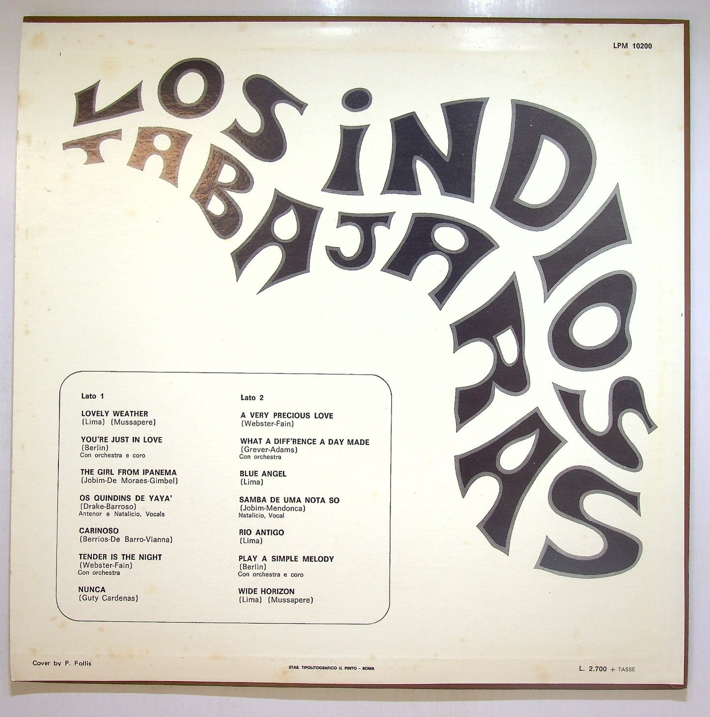 EBOND Los Indios Tabajaras - Los Indios Tabajaras Vinile V112148