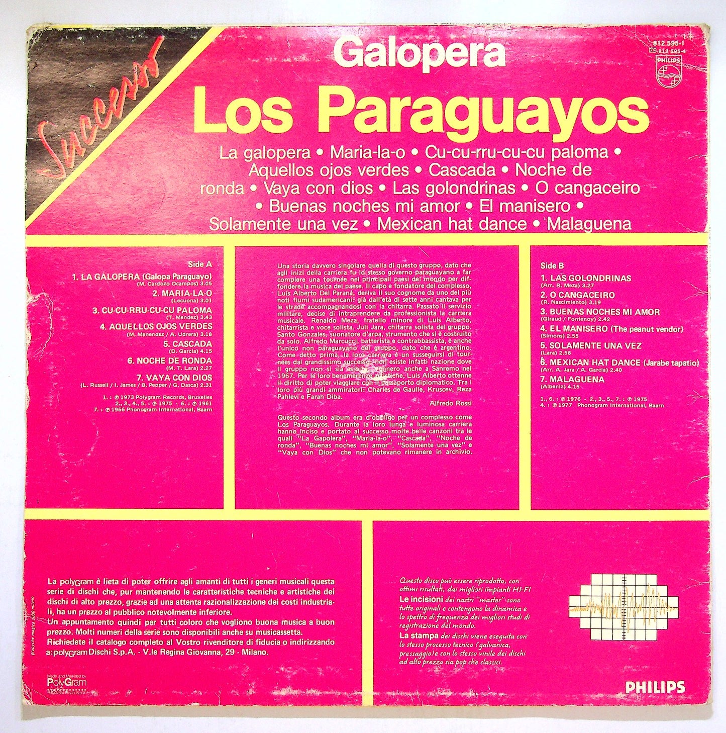 EBOND Los Paraguayos - Galopera Vinile V113001