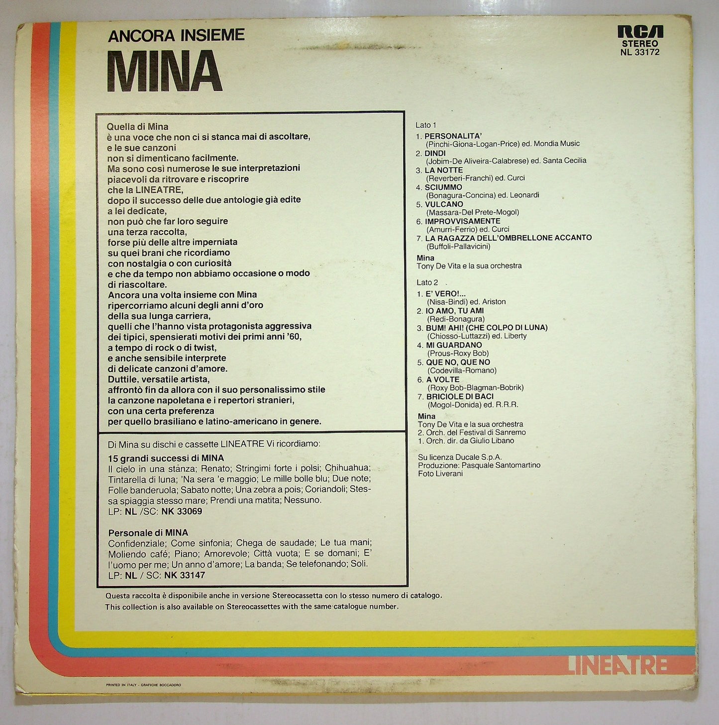 EBOND Mina - Ancora Insieme Vinile V113030