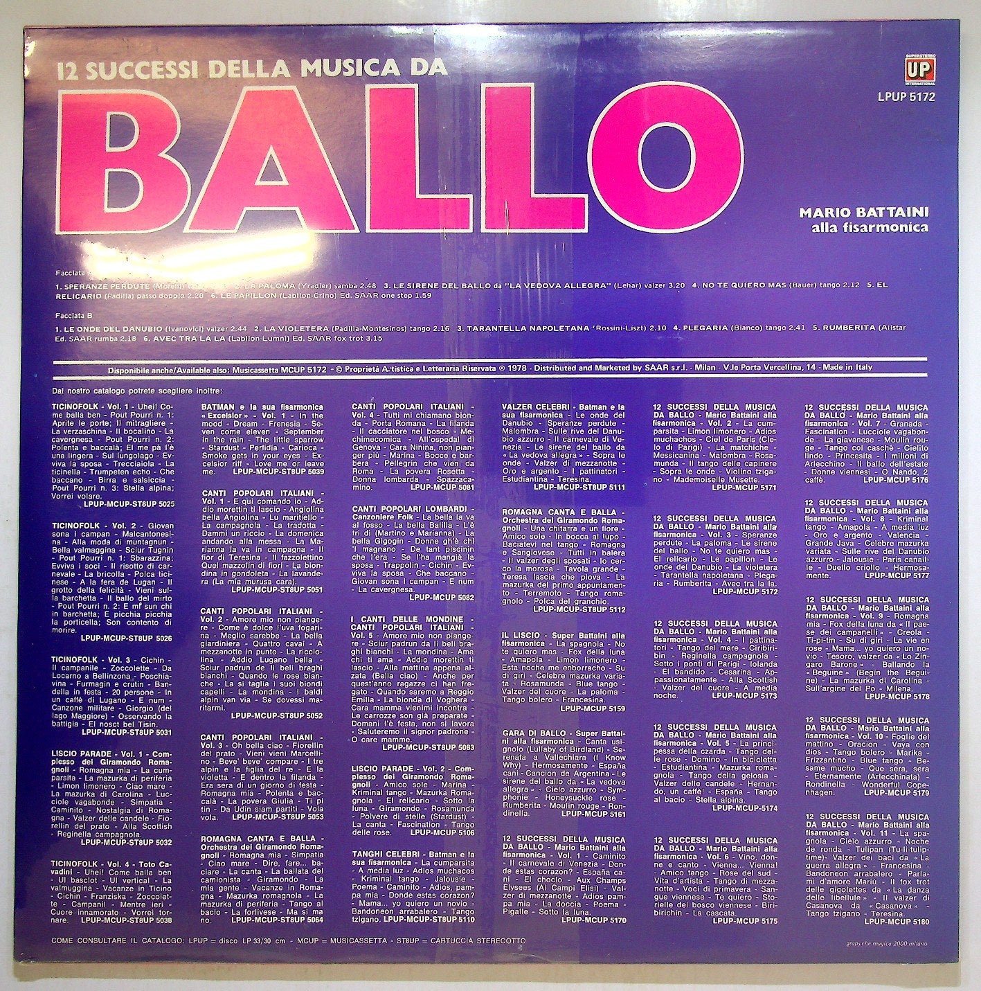 EBOND Mario Battaini - Raccolta N.3 Vinile V113037