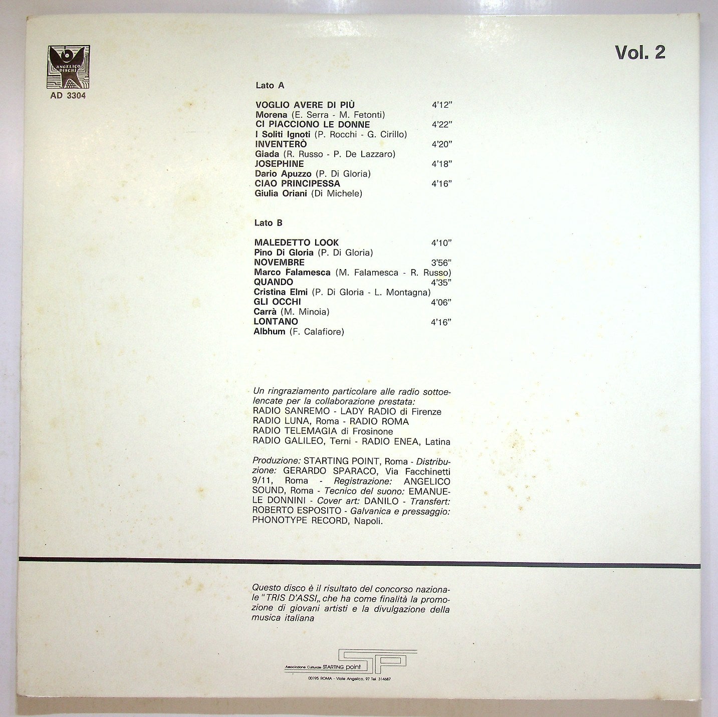 EBOND Various - Note Italiane 1989 Vinile V113068
