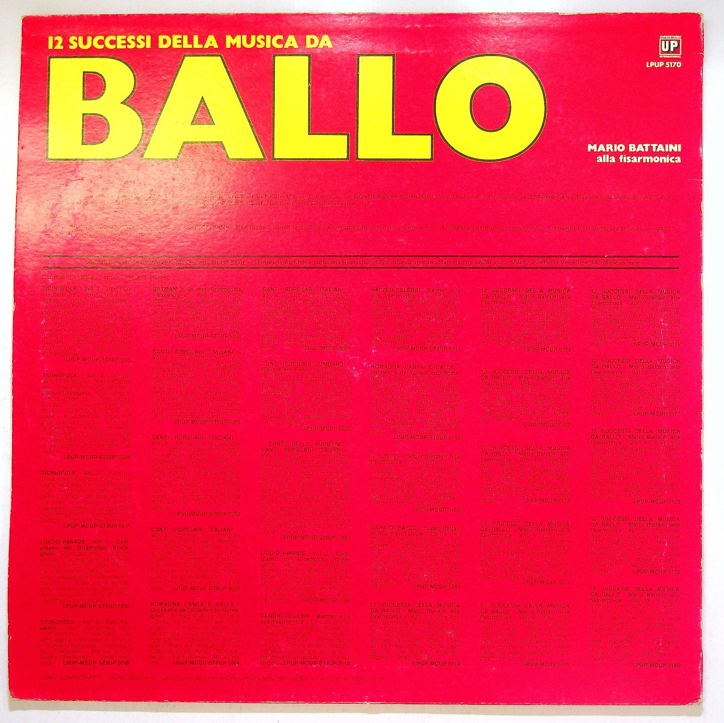 EBOND Mario Battaini - 12 Successi Della Musica Da Ballo Vol 1 Vinile V113081