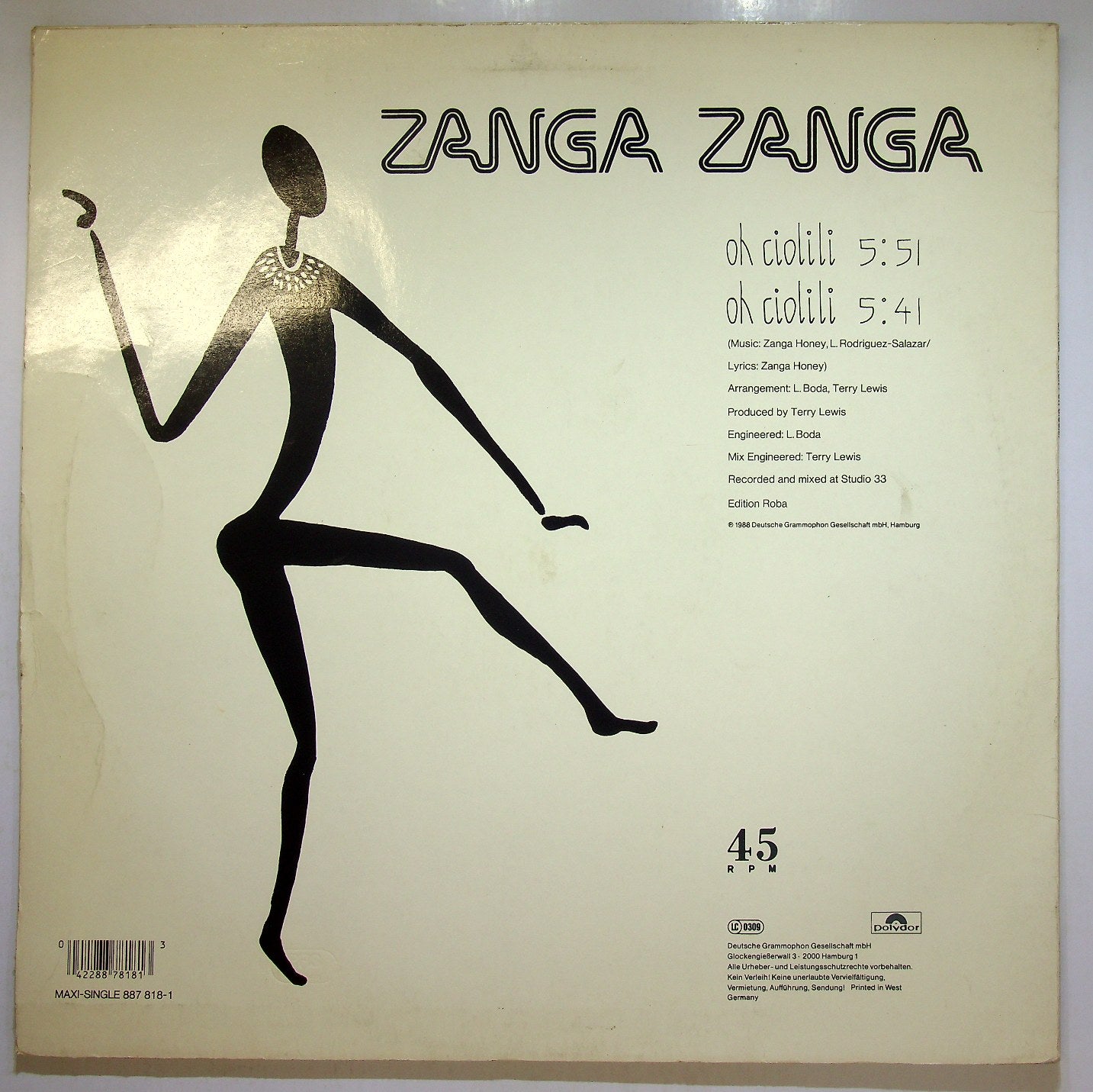 EBOND Zanga Zanga - Oh Ciolili Vinile V114070