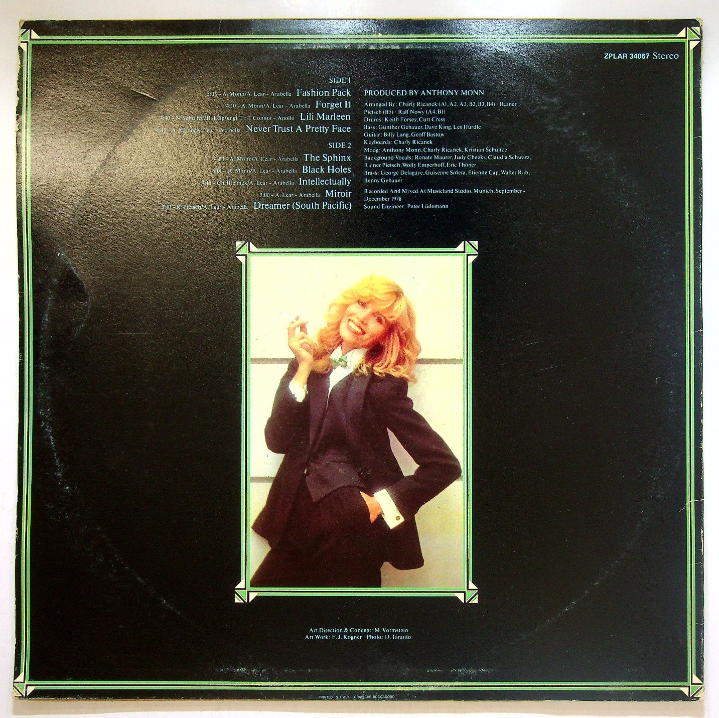 EBOND Amanda Lear - Never Trust A Pretty Face Vinile V115037