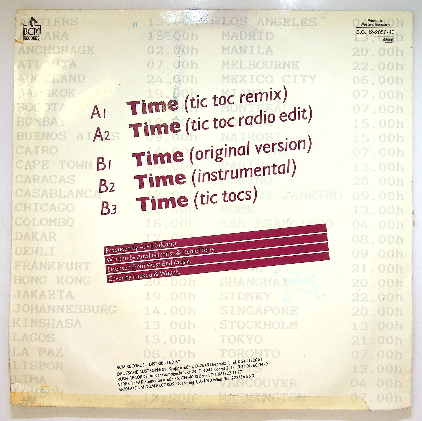 EBOND Stone - Time (Tic Toc Remix) Vinile V115044