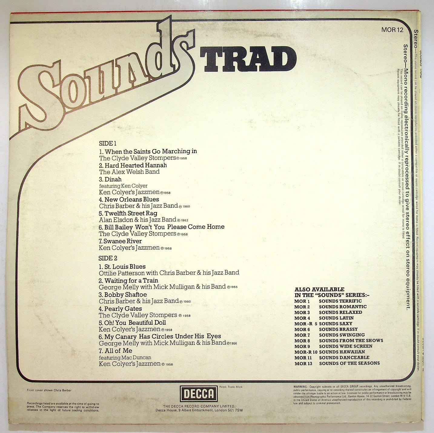 EBOND Various - Sounds Trad Vinile V116058