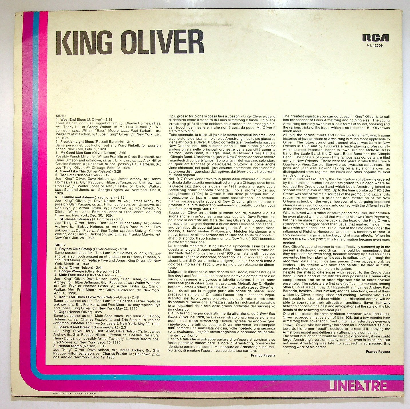 EBOND King Oliver - King Oliver Vinile V116063